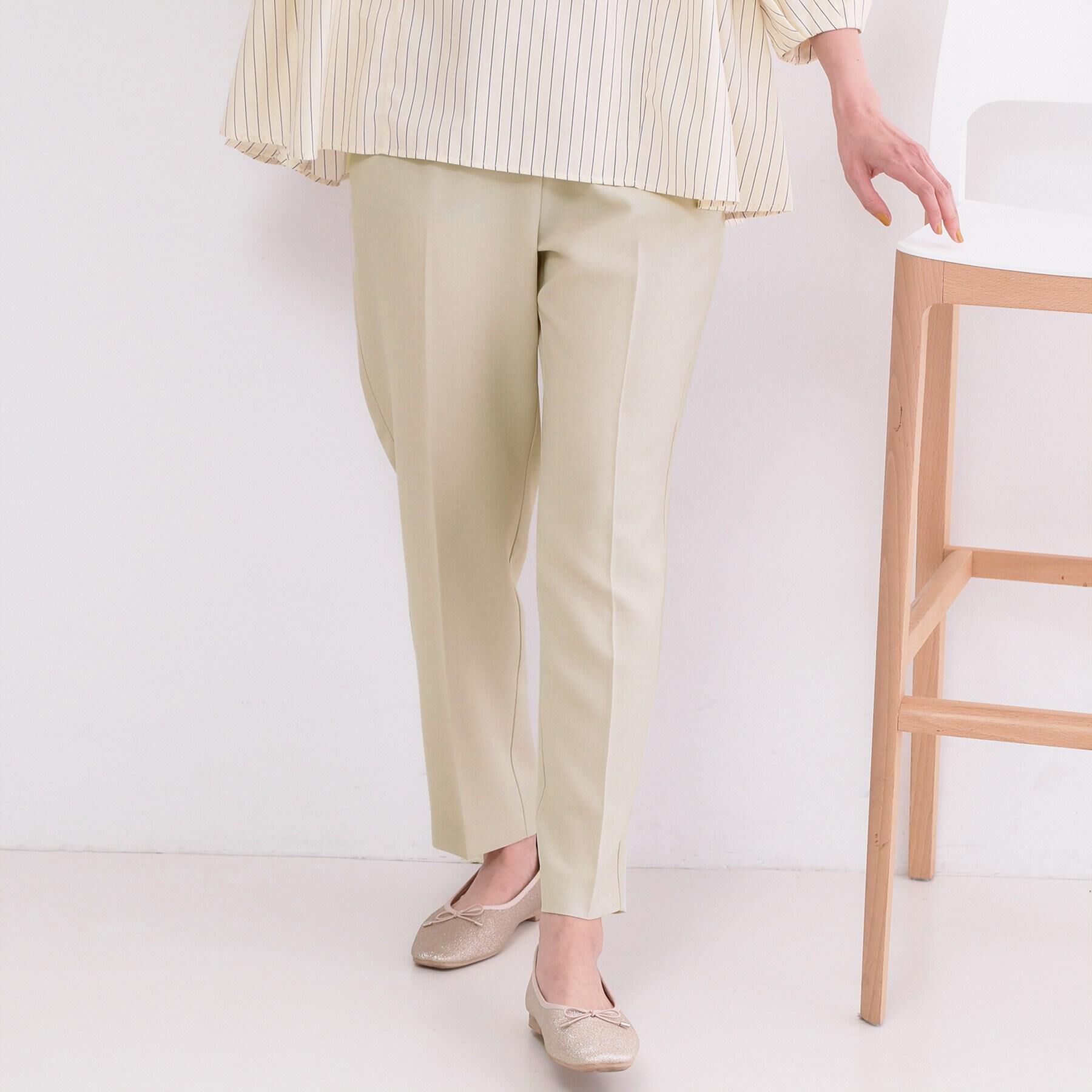 OPAQUE.CLIP「美脚ストレッチイージーテーパードパンツ／セットアップ対応可【洗濯機OK／防シワ加工】《SS～LL/5」|その他|