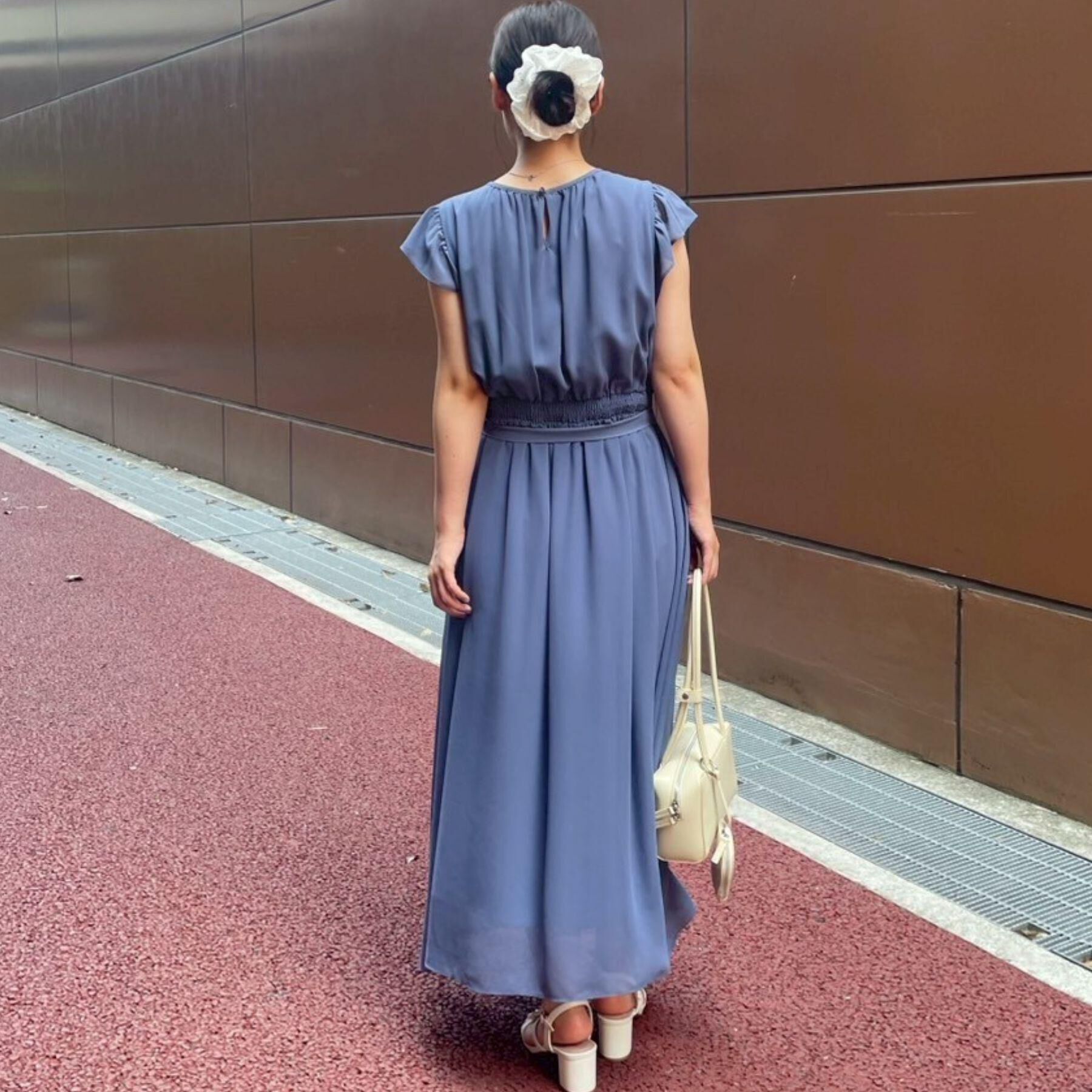 Couture broach「【一枚で着映える・楽ちん・ドライタッチ】フリルスリーブワンピース」|ワンピース|