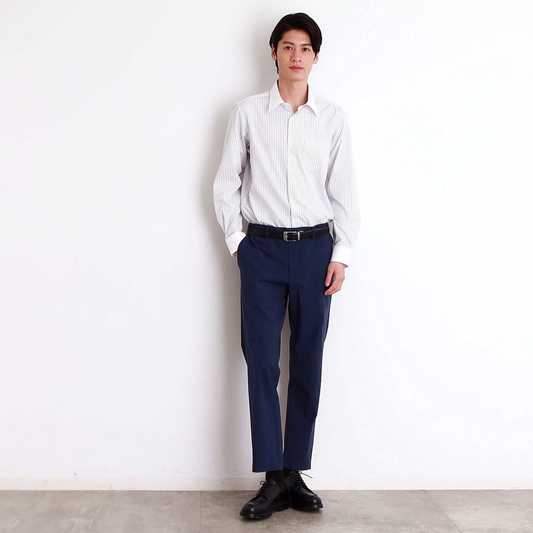 THE SHOP TK「ドレスストライプシャツ【洗濯機OK】」|シャツ・ブラウス|