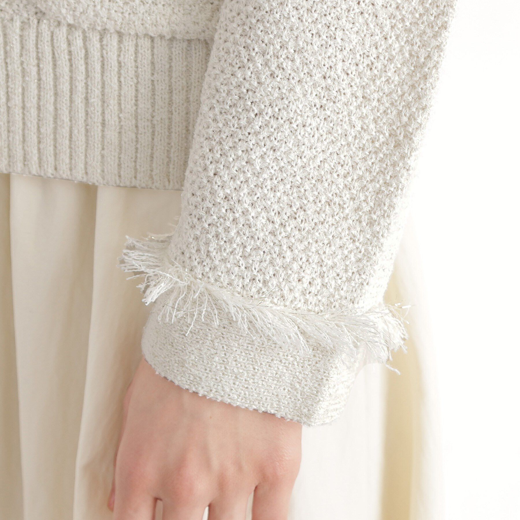 THE SHOP TK「【通勤/新生活】ノーカラーカーディガン/洗える」|カーディガン|