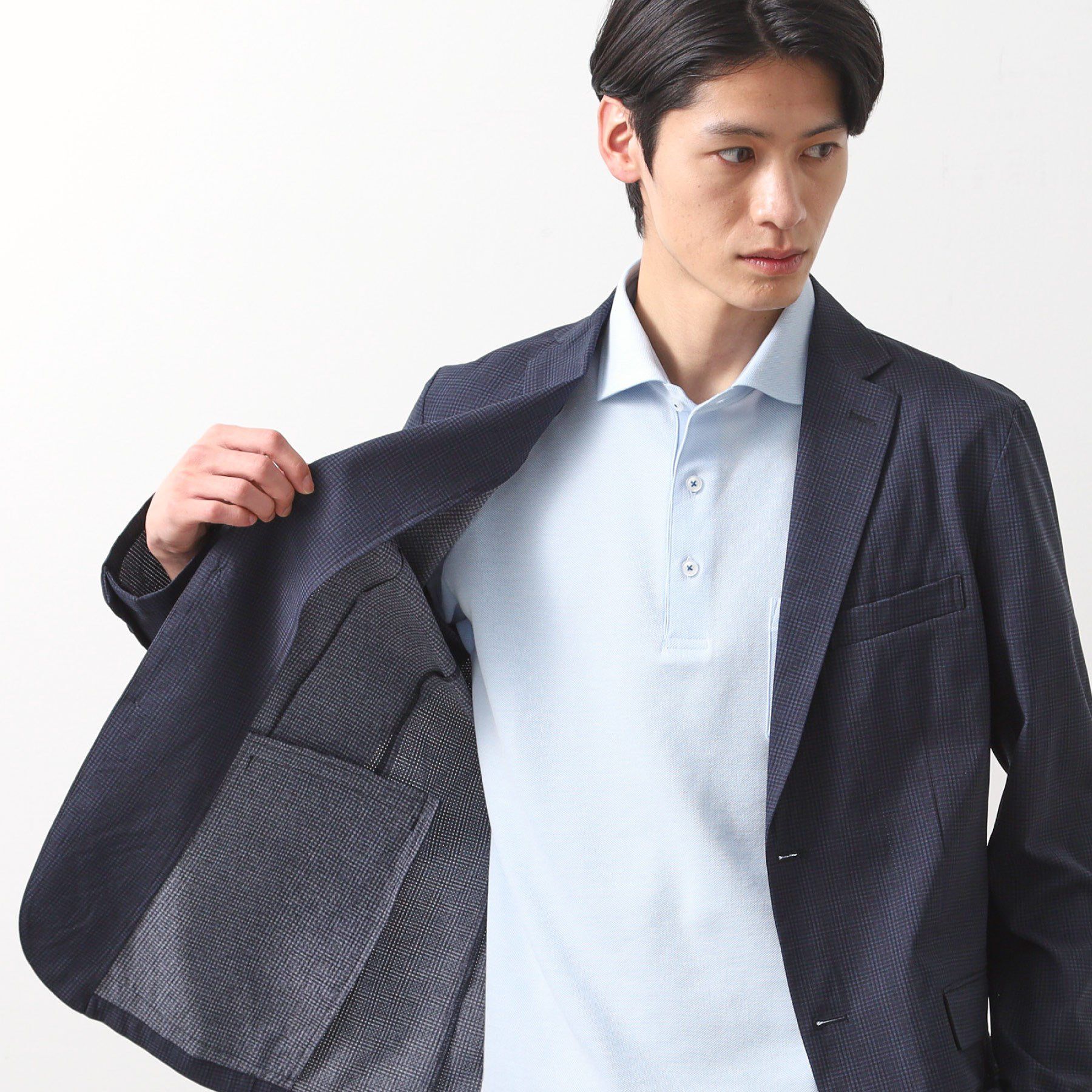 THE SHOP TK「ライトドッツジャケット【セットアップ可/洗濯機OK】」|テーラードジャケット|