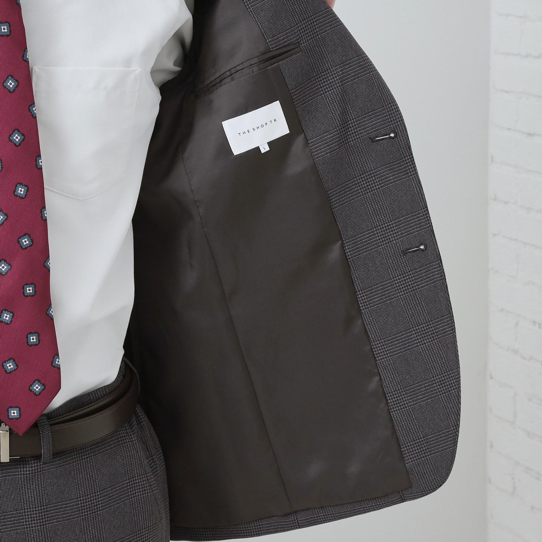 THE SHOP TK「【セットアップ可/防シワ/洗濯機OK】AVANT WOOLYグレンチェックジャケット」|テーラードジャケット|