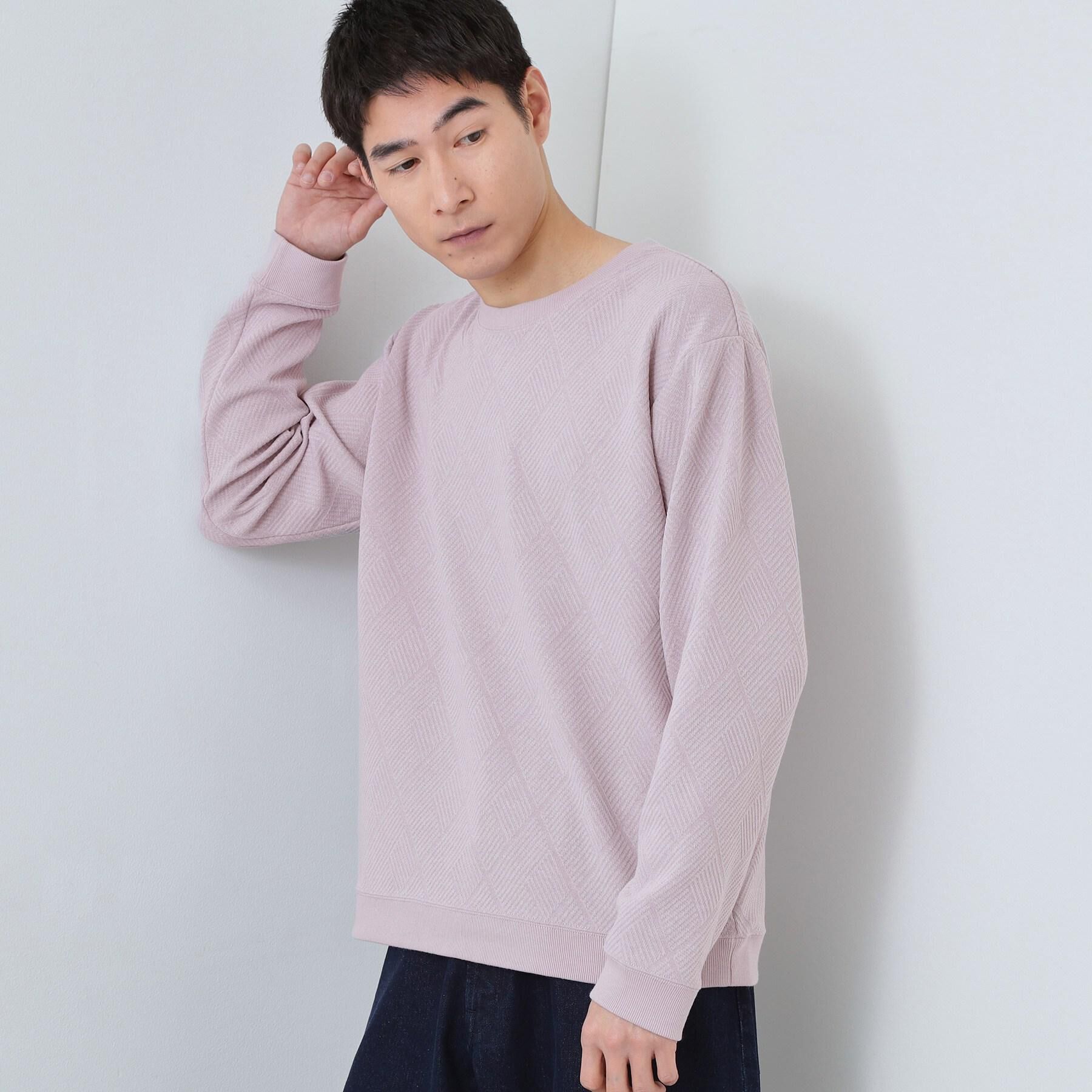 THE SHOP TK「【大人のデイリースタイルを格上げ】ジャカードリンクススウエット　洗濯機OK」|パーカー|