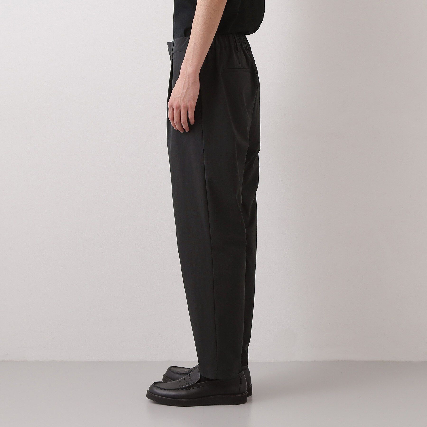 THE SHOP TK「《KURO》コーデュラナイロン  テーパードパンツ セットアップ可／防シワ／撥水／ストレッチ」|その他|