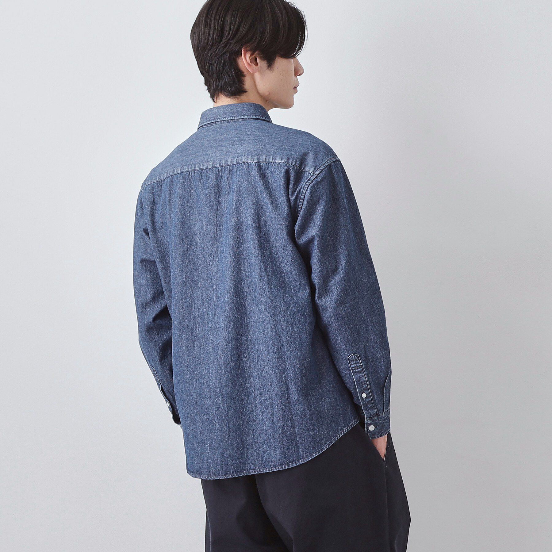 THE SHOP TK「【POLO BCS 別注】 アソート長袖シャツ ストライプ／グレー／デニム」|シャツ・ブラウス|