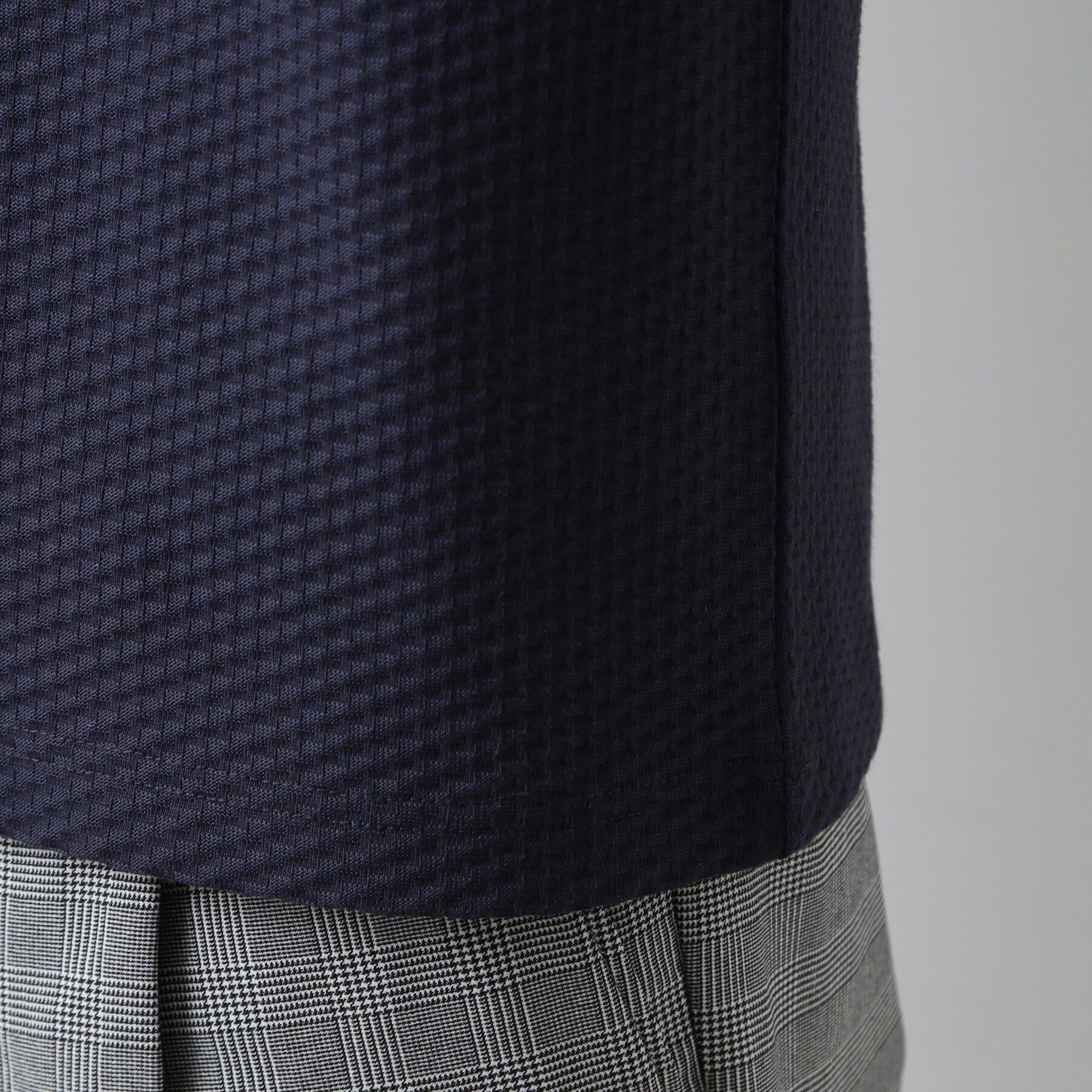 THE SHOP TK「【カジュアルすぎないキレイめTシャツ】ハニカム リンクス半袖Tシャツ 洗濯機OK」|Tシャツ・カットソー|