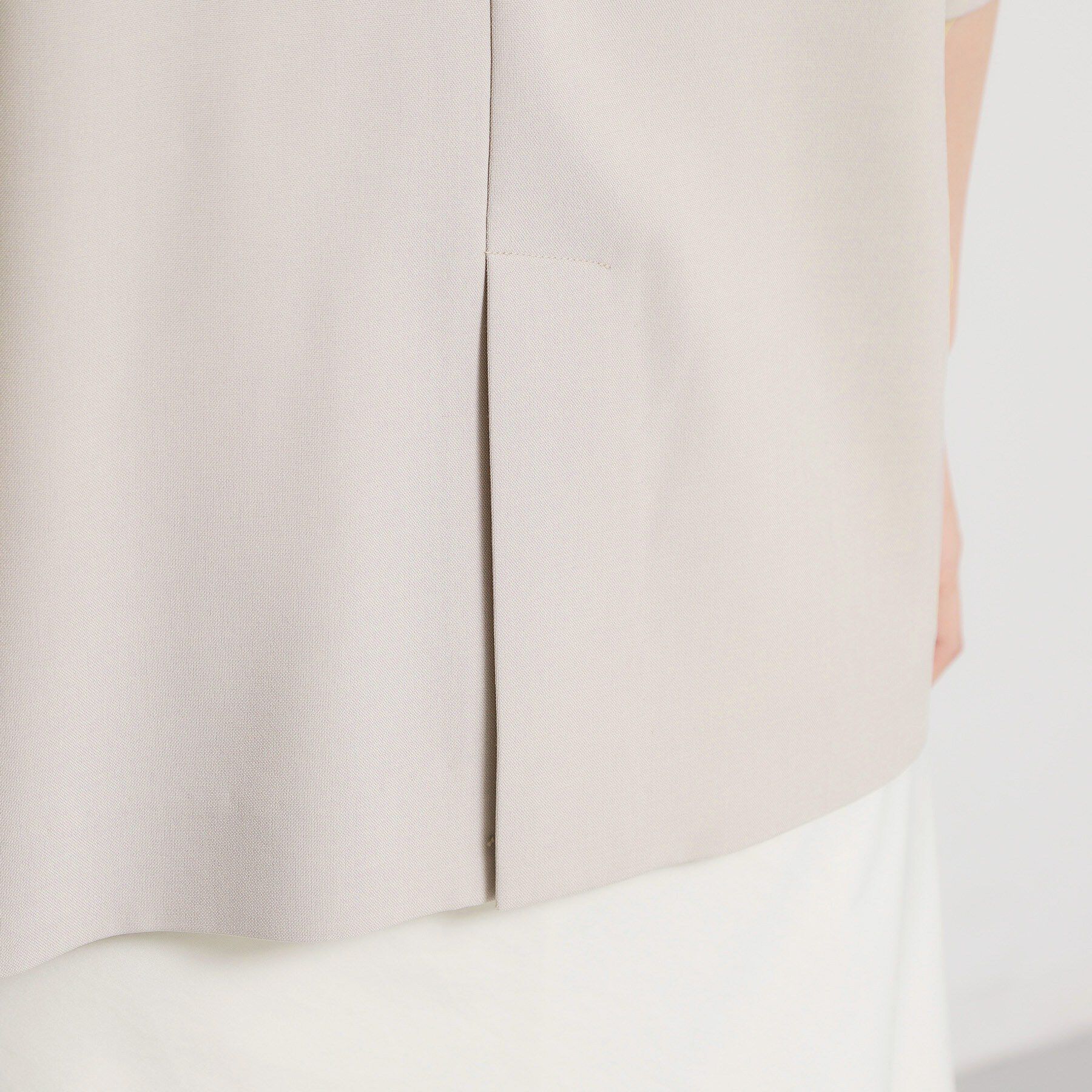 THE SHOP TK「【セットアップ可】麻調ダブルブレスト 6分袖ジャケット」|テーラードジャケット|