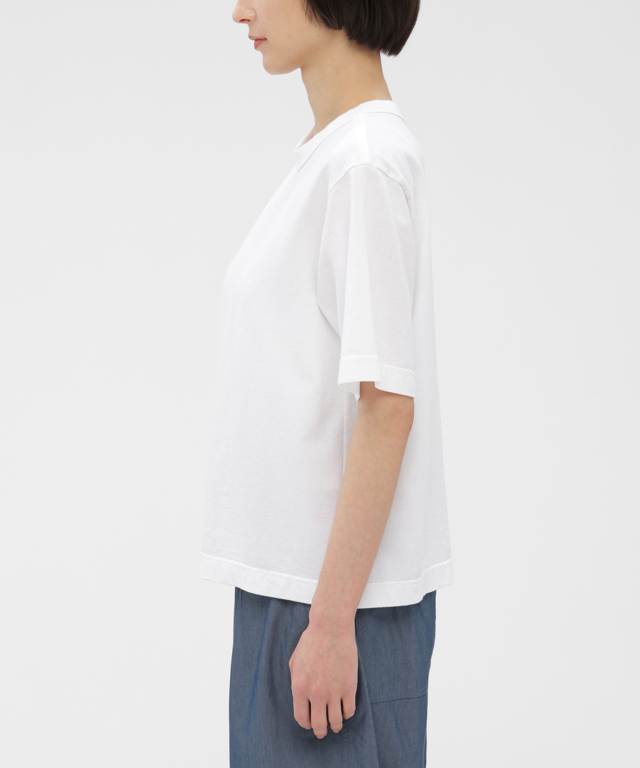MHL.「RAW SLUB COTTON JERSEY TOP」|Tシャツ・カットソー|