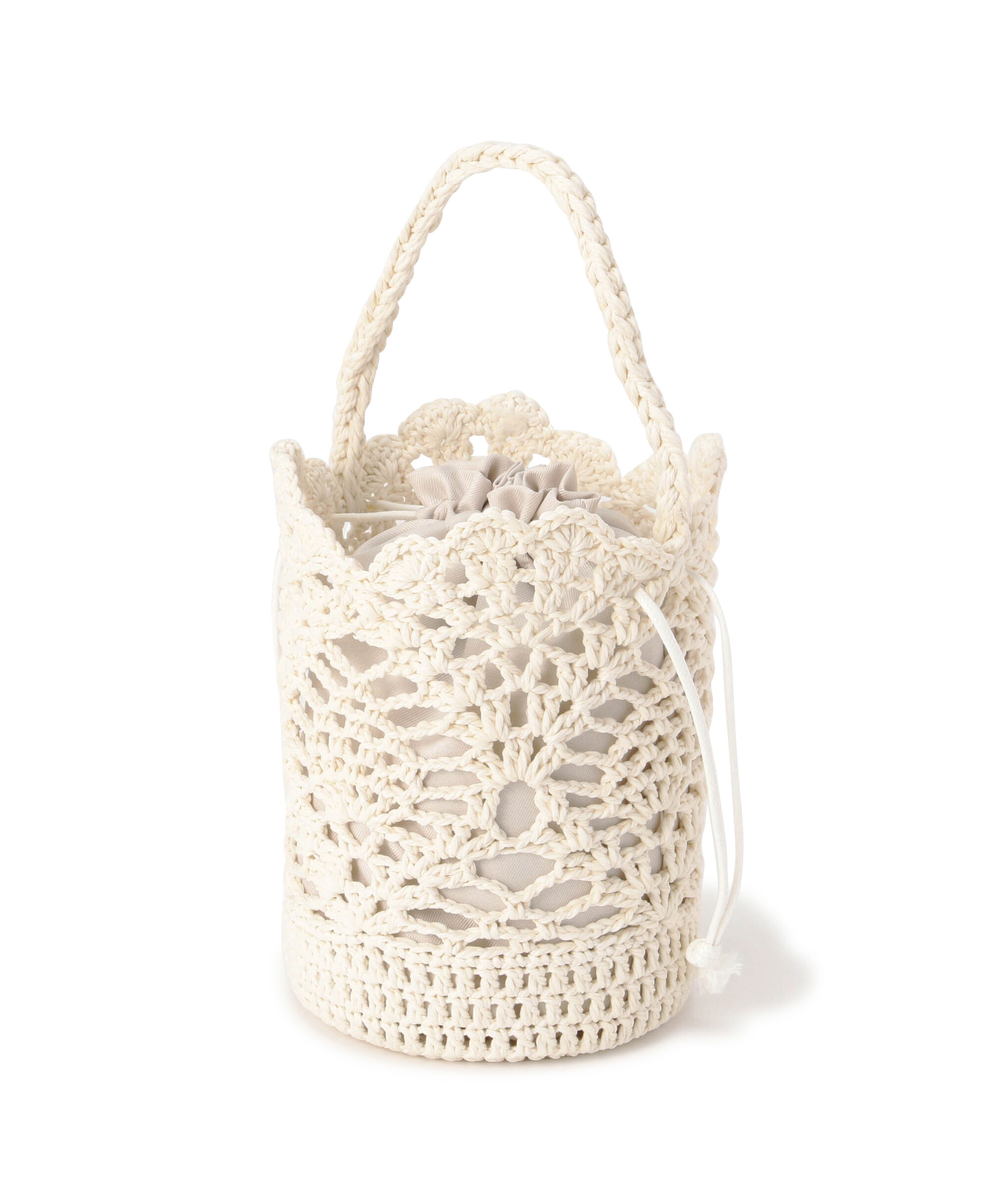  「クロシェバケットバッグ」|トートバッグ|