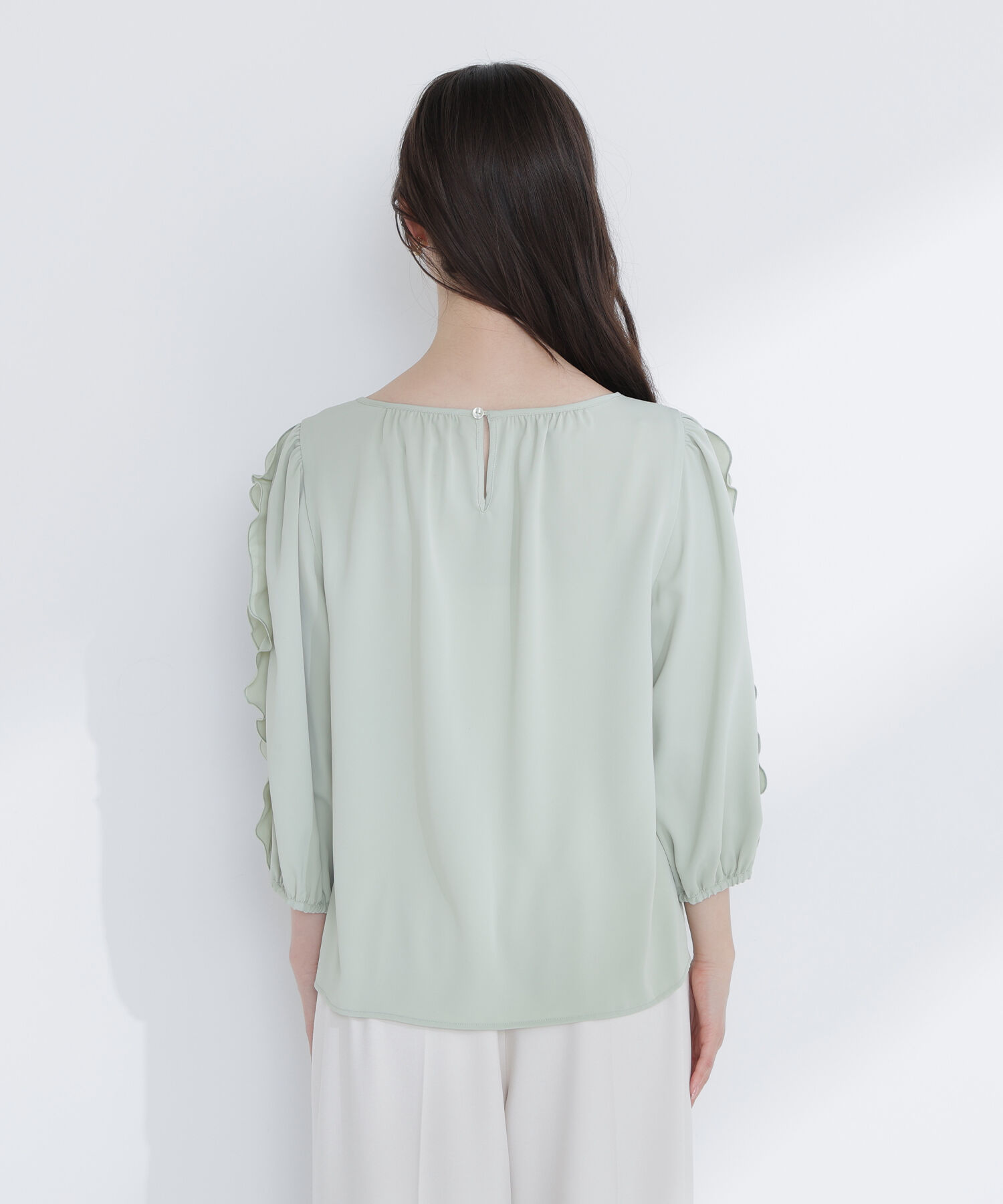  「パールスリットスリーブブラウス」|シャツ・ブラウス|