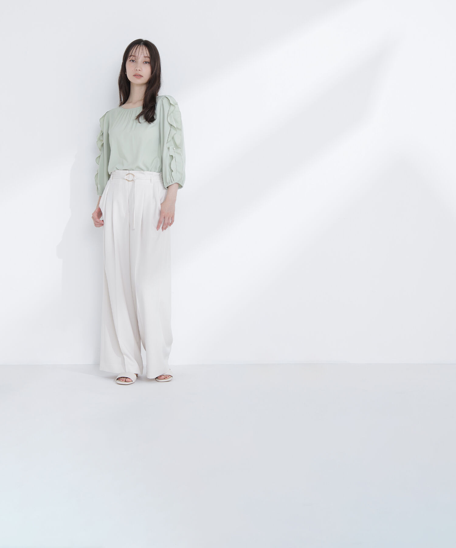  「パールスリットスリーブブラウス」|シャツ・ブラウス|