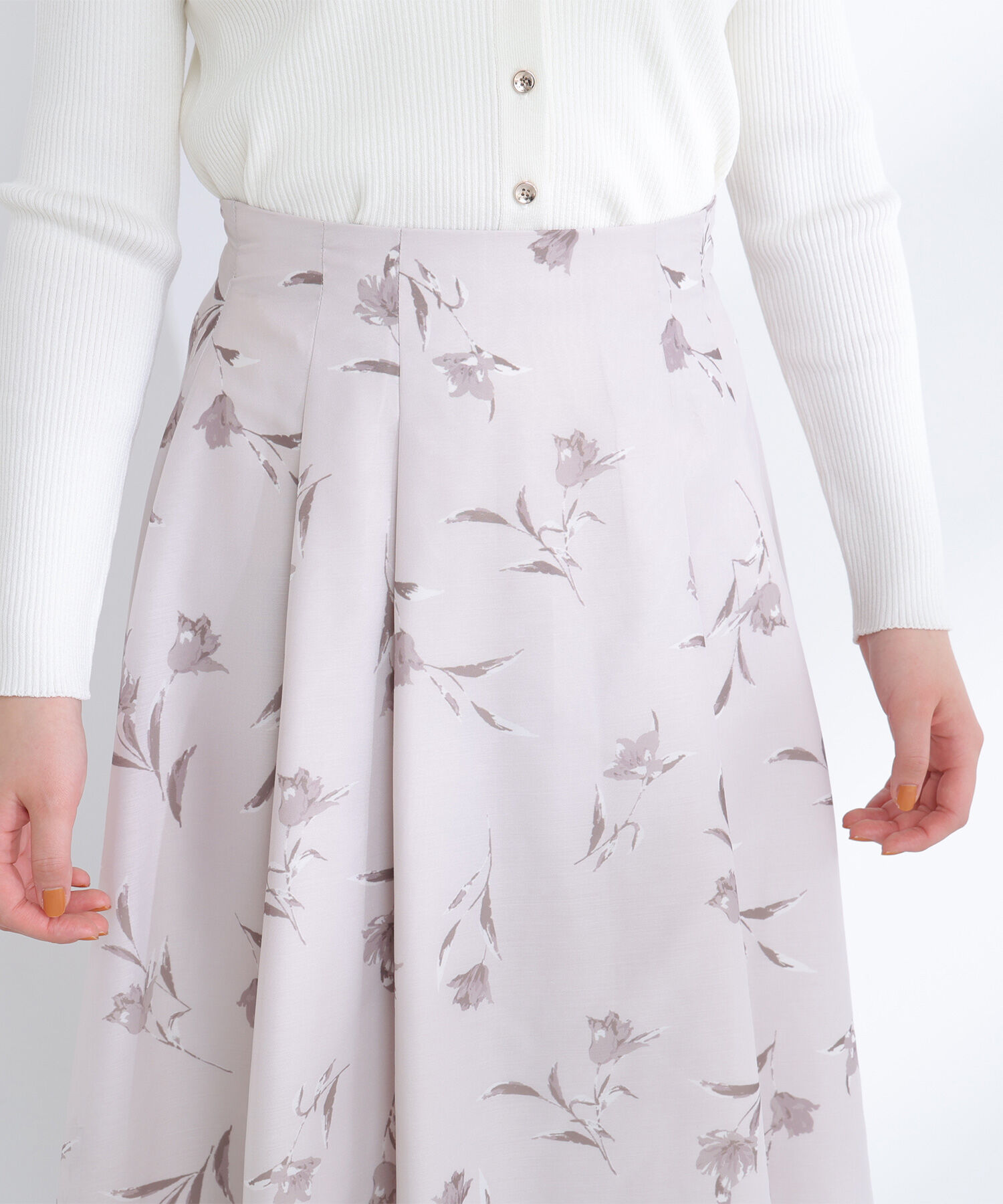  「フラワープリントフレアスカート」|スカート|