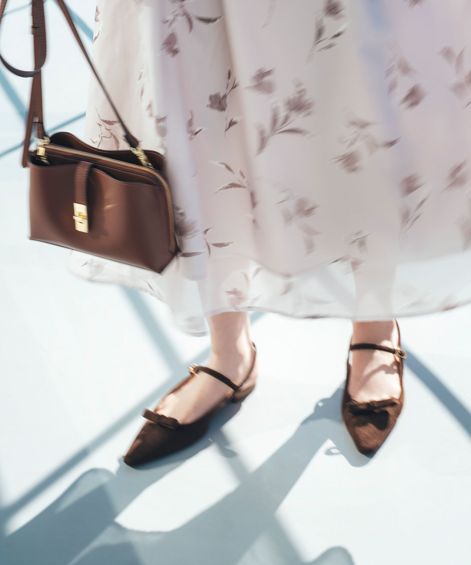  「フラワープリントフレアスカート」|スカート|