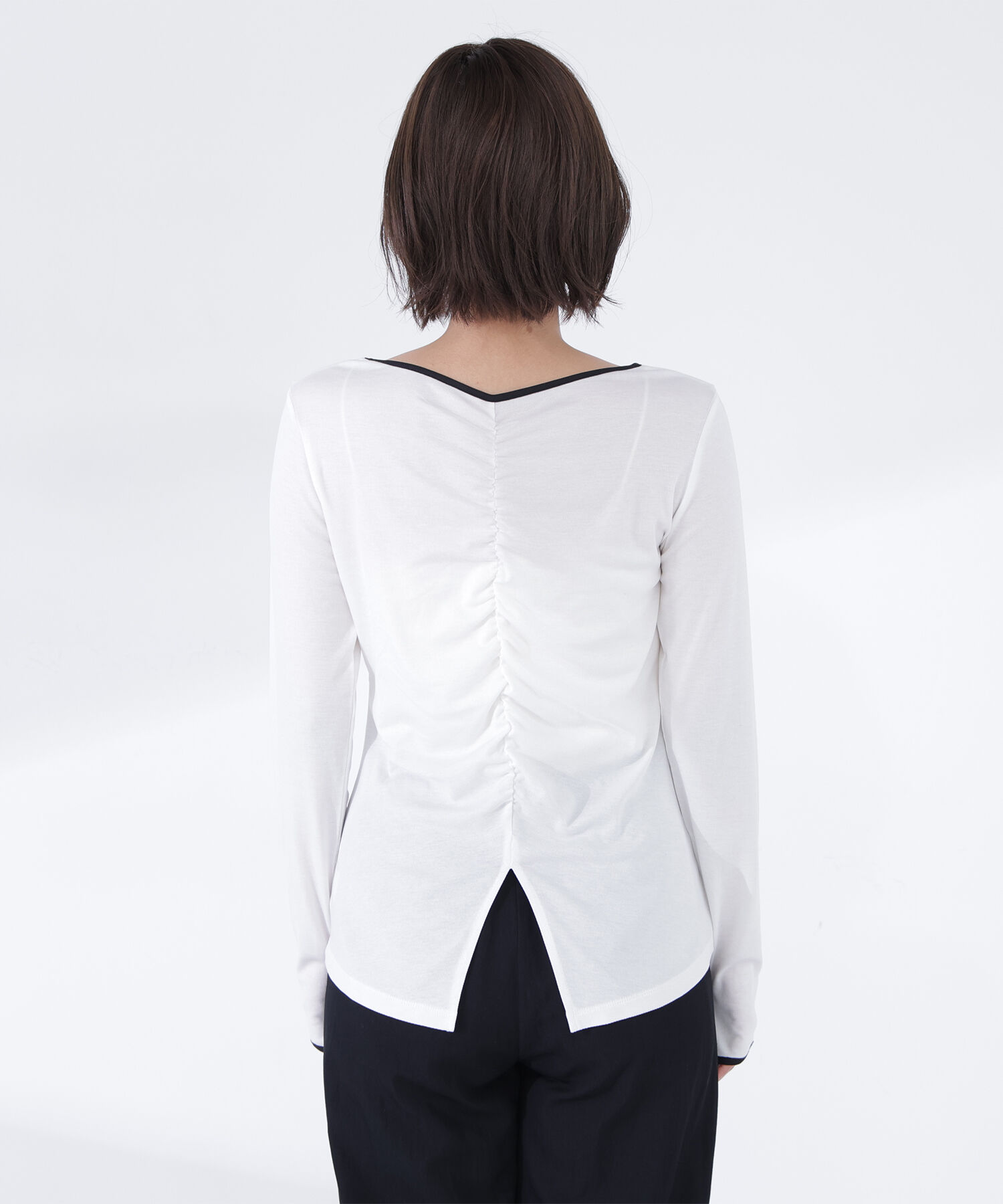  「バイカラーバックシャンカットソー」|Tシャツ・カットソー|