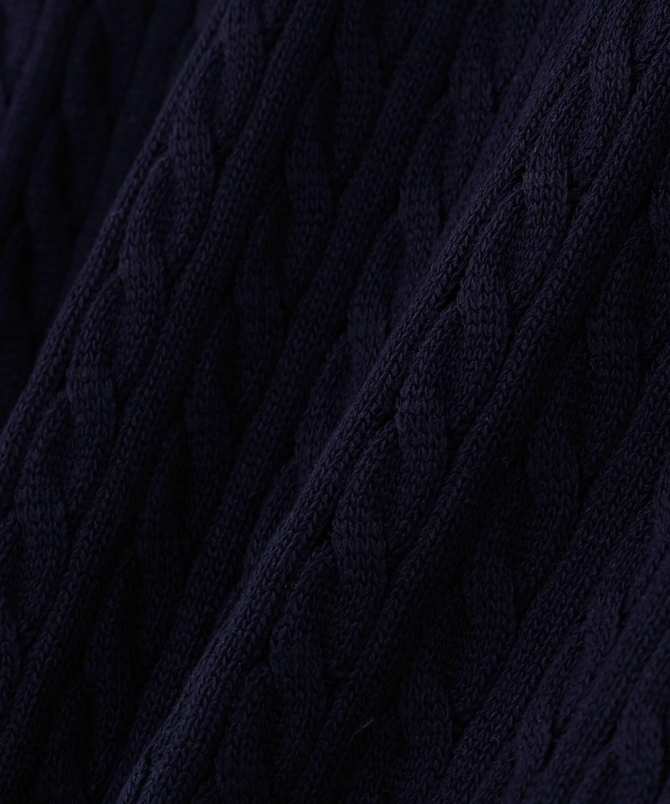  「シャツドッキングケーブルニット」|ニット・セーター|