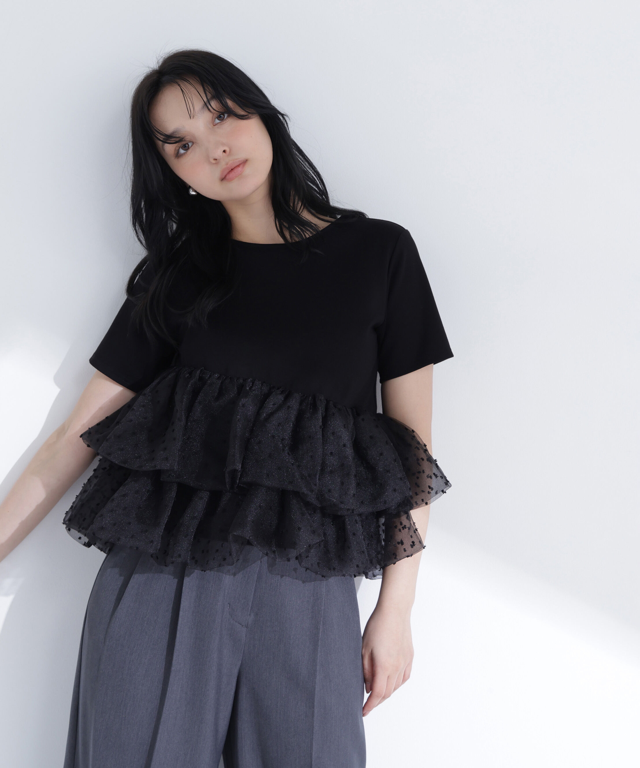  「カットドビーティアードカットソー」|Tシャツ・カットソー|