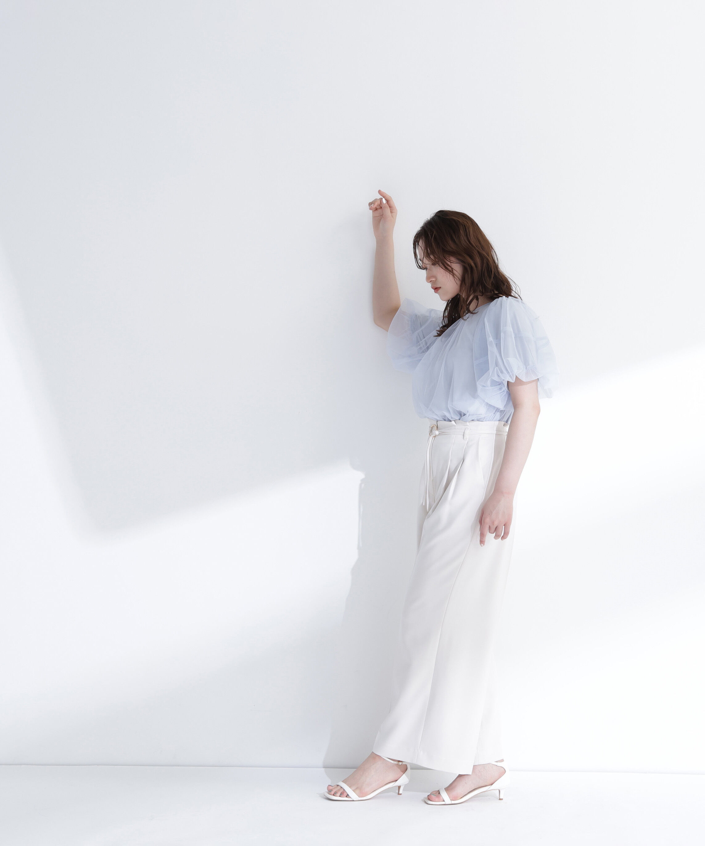  「チュールレイヤードトップス」|Tシャツ・カットソー|