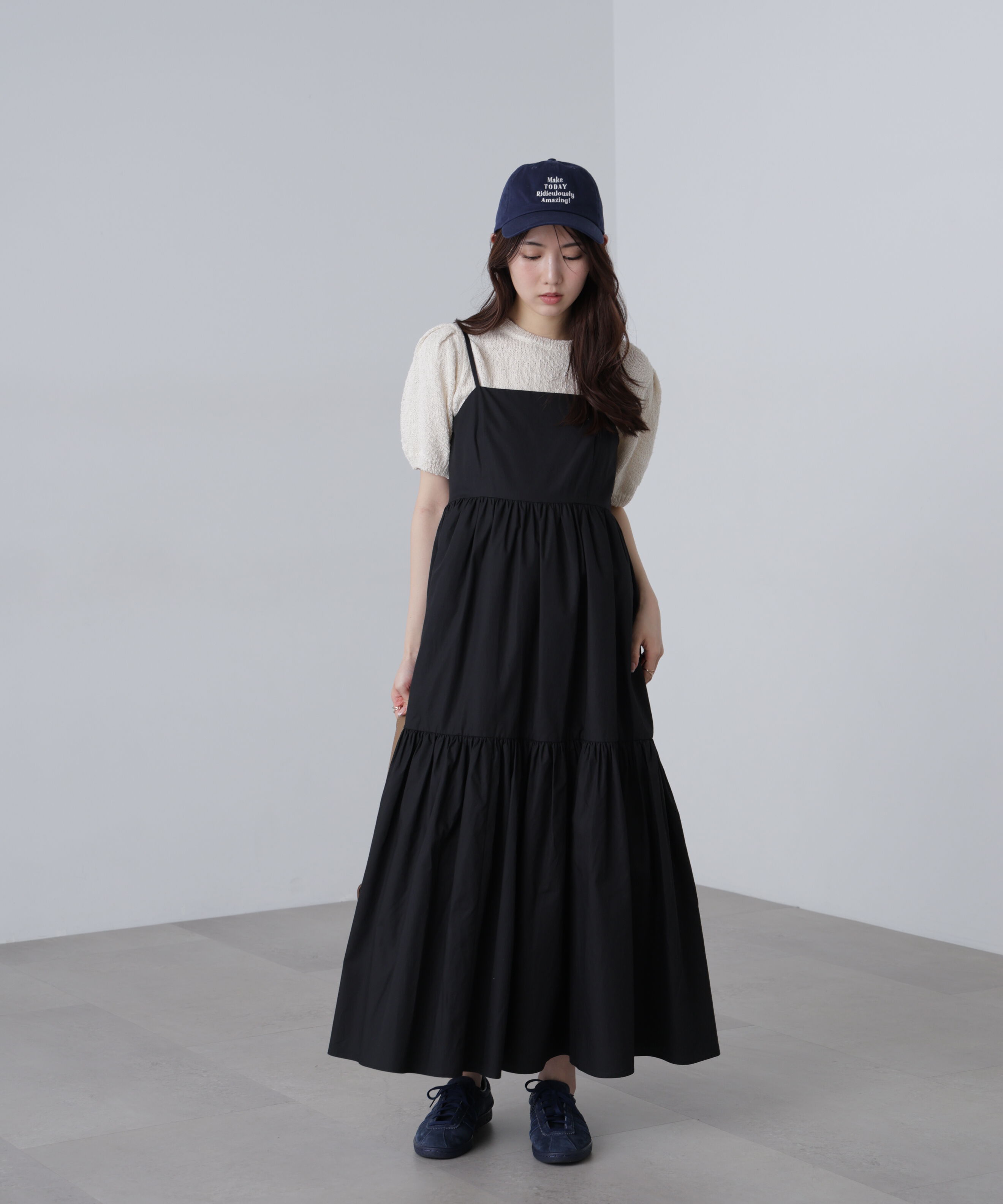  「ティアードキャミソールワンピース」|ワンピース|