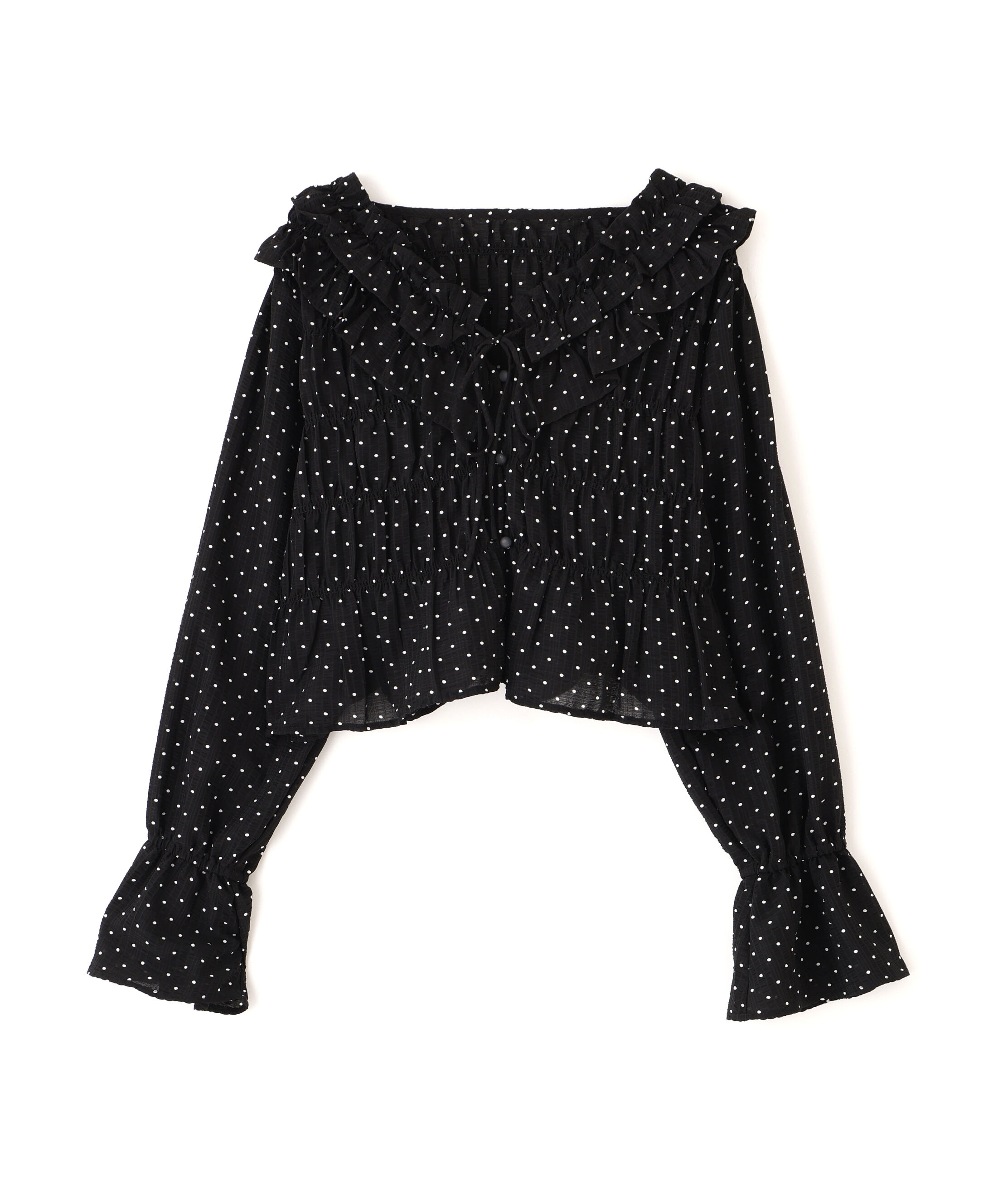  「アソート前後2wayフリルブラウス」|シャツ・ブラウス|