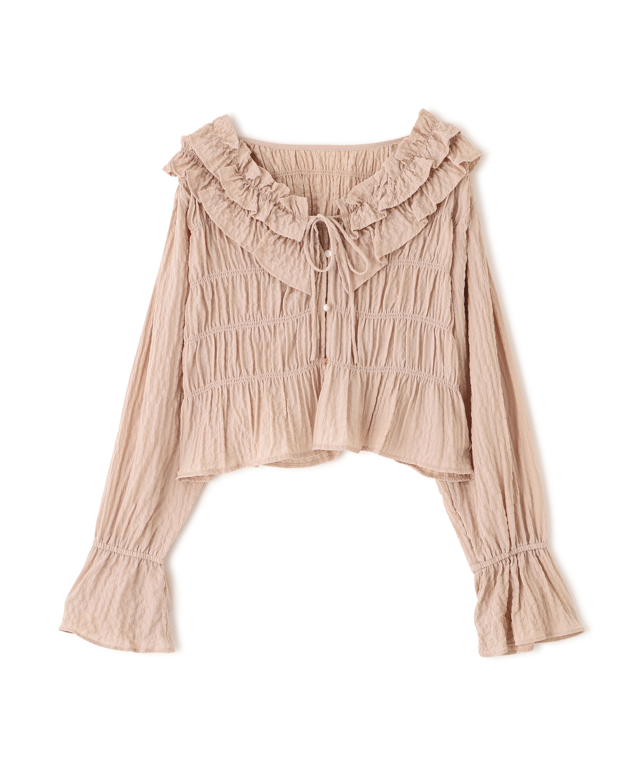  「アソート前後2wayフリルブラウス」|シャツ・ブラウス|