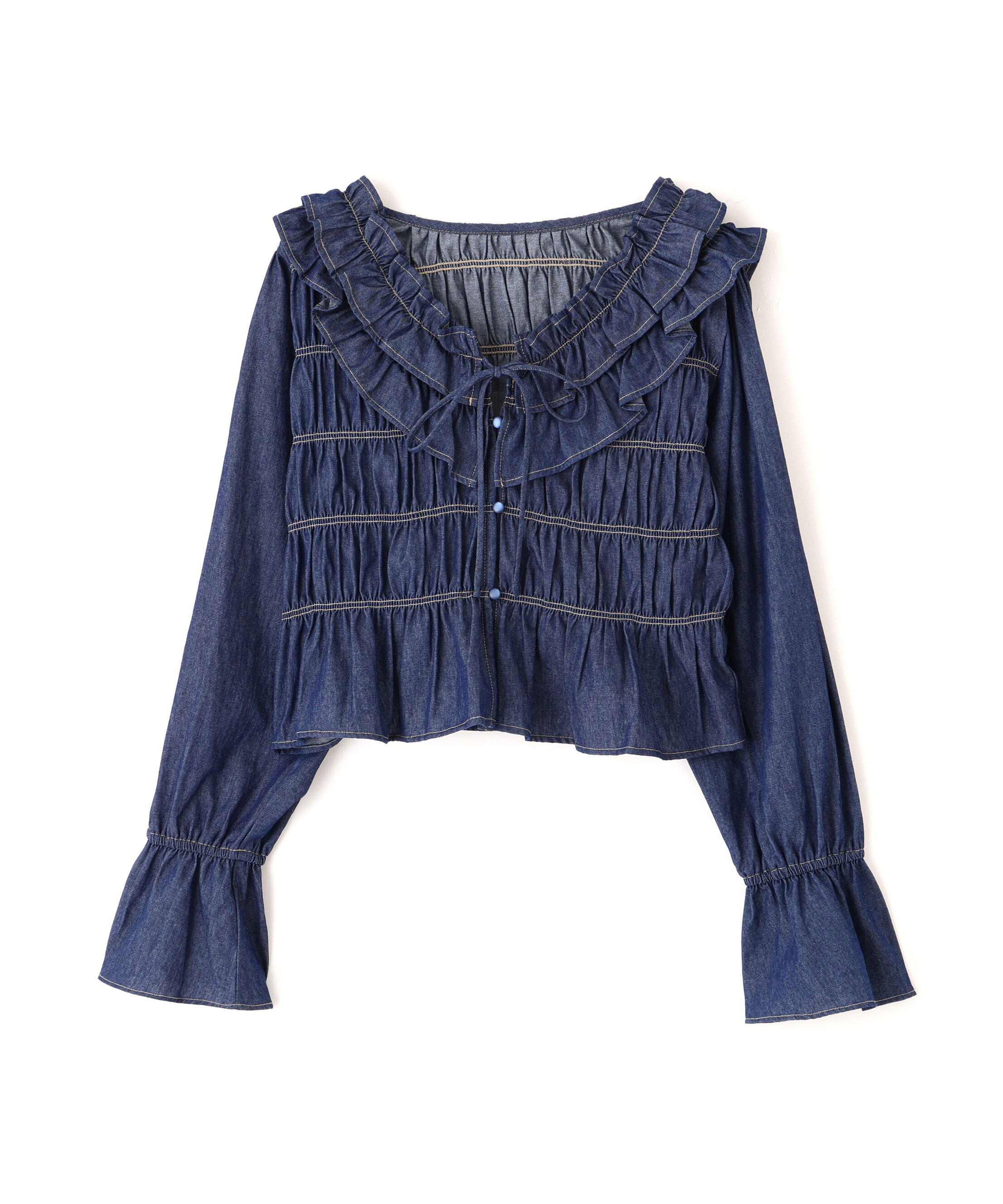  「アソート前後2wayフリルブラウス」|シャツ・ブラウス|