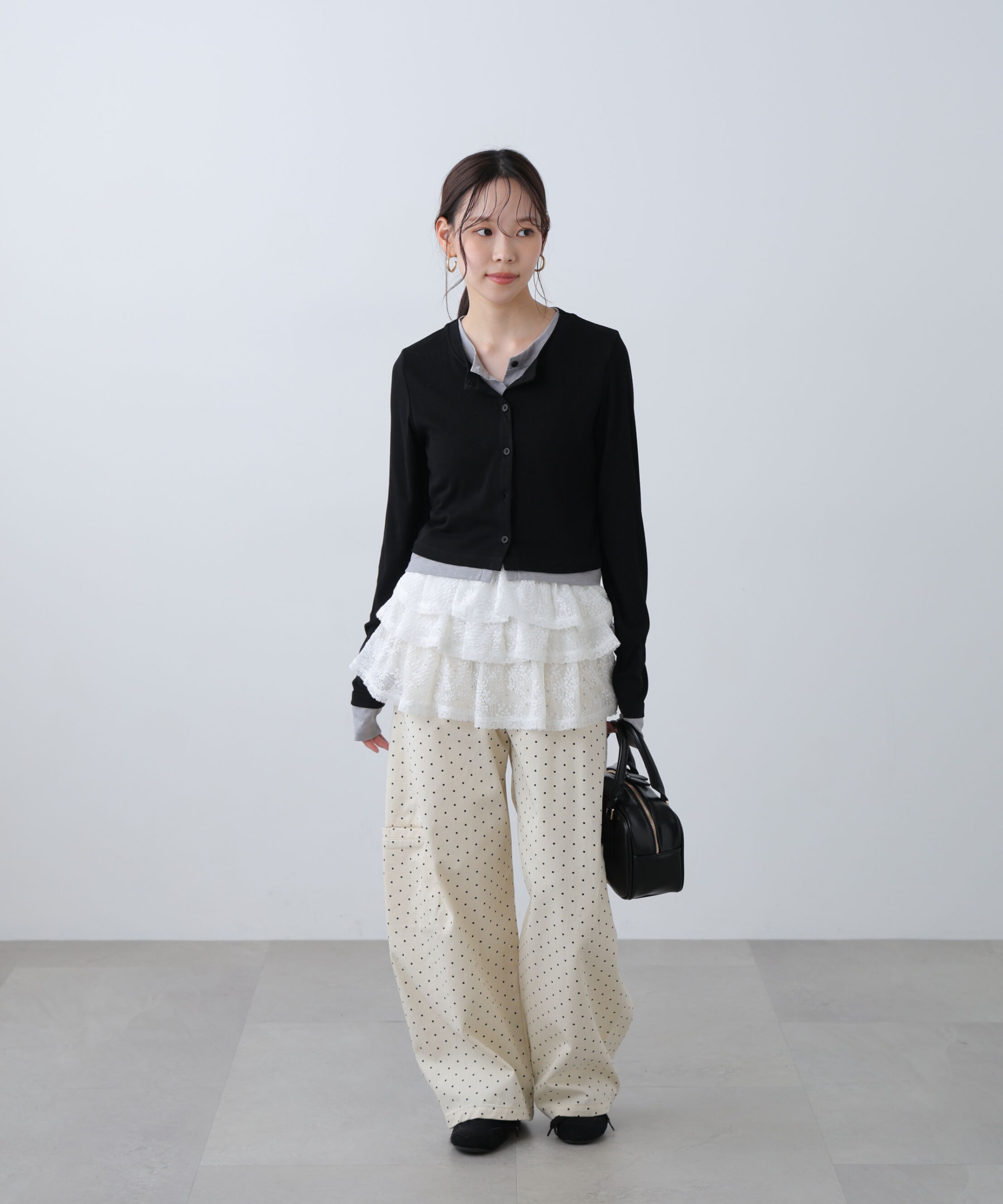  「レイヤード風カットソーカーディガン」|Tシャツ・カットソー|