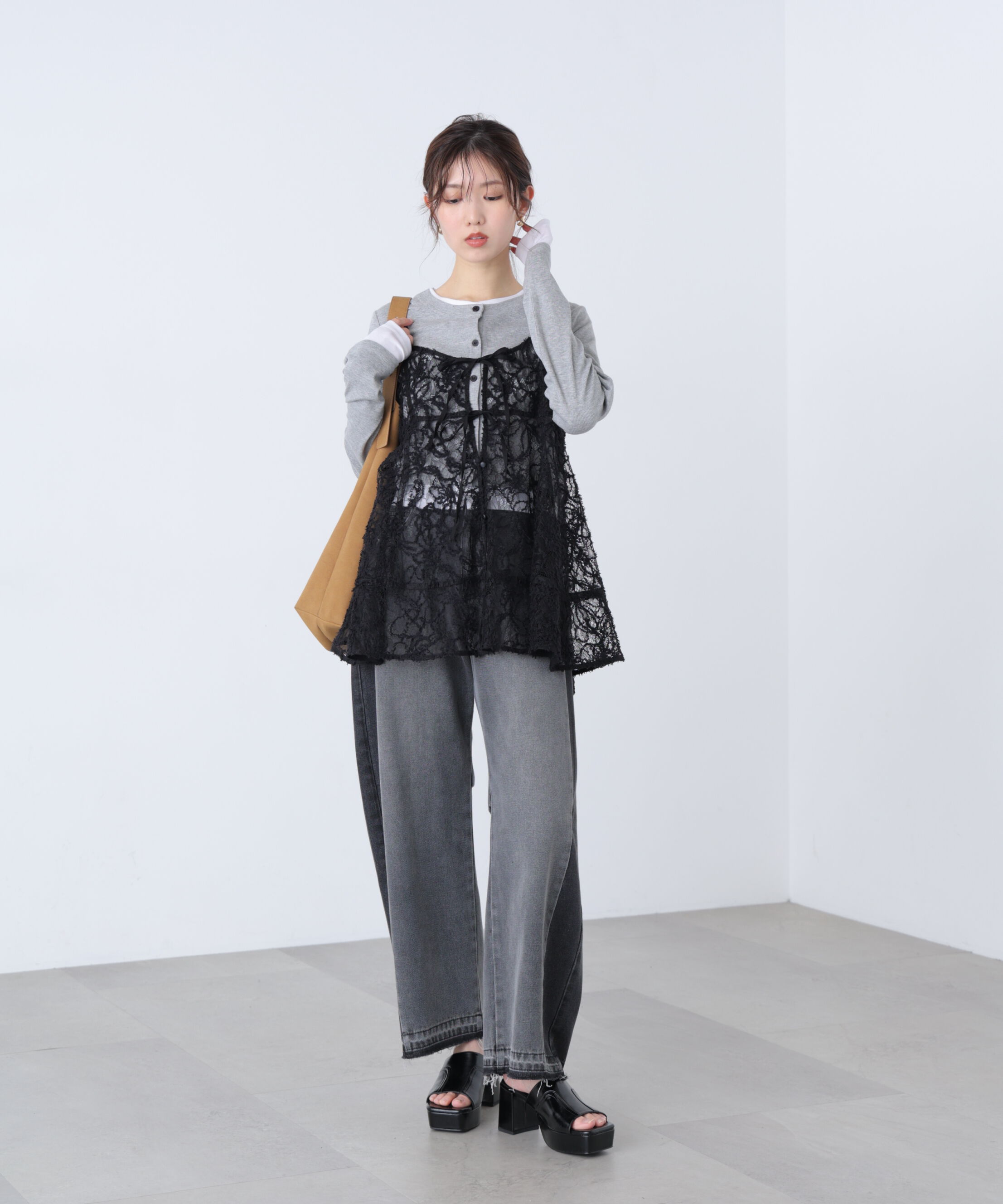  「レースキャミチュニック」|シャツ・ブラウス|