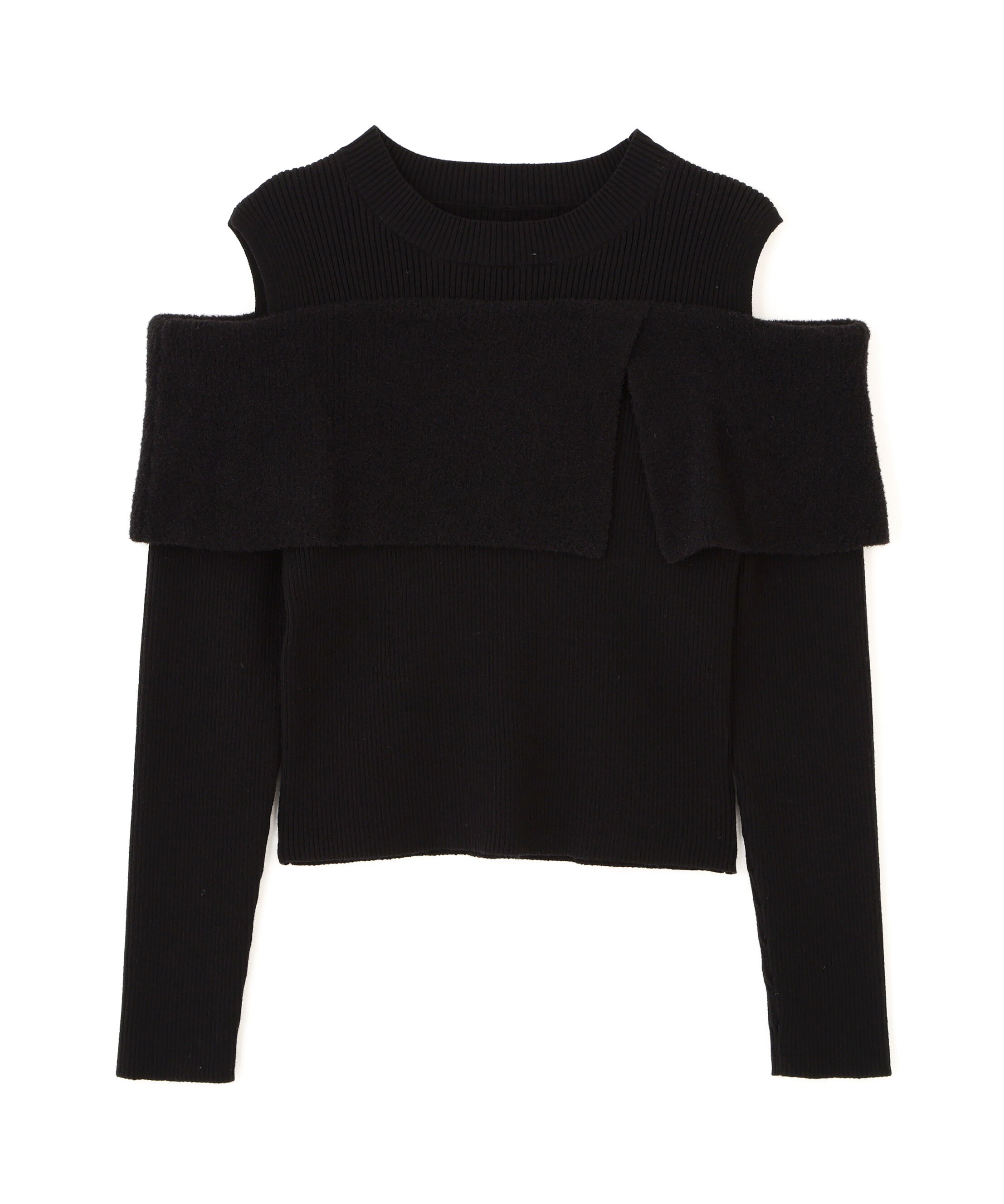  「ミニフェザーケープニット」|ニット・セーター|