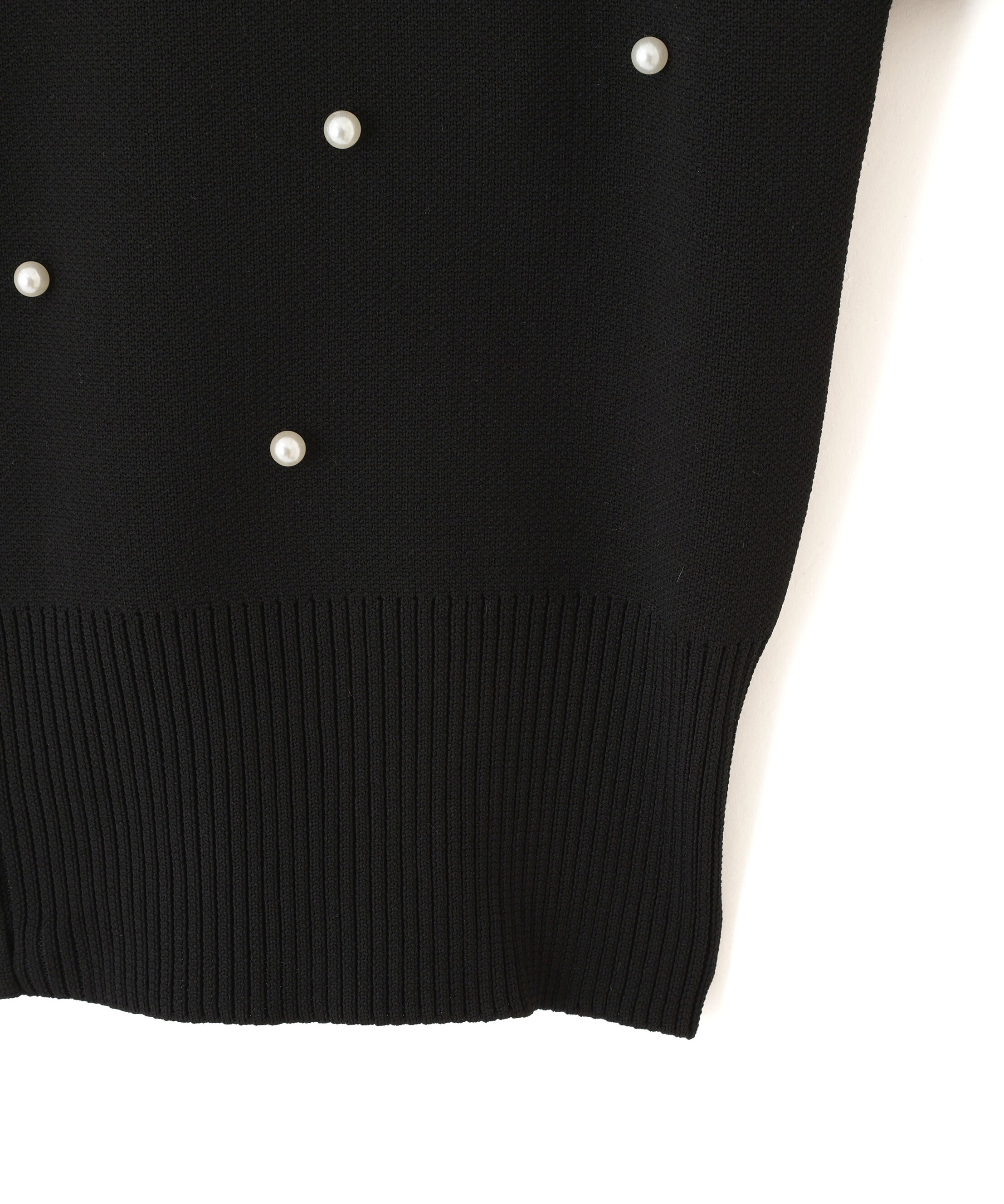  「ランダムパールニットフーディー」|ニット・セーター|