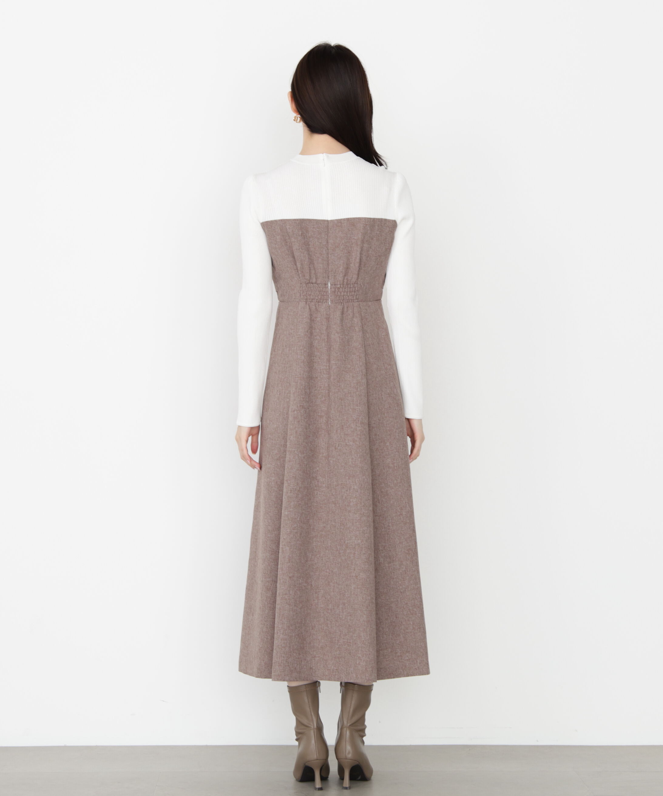 PROPORTION BODY DRESSING「フロントリボンドッキングワンピース 25AW」|ワンピース|