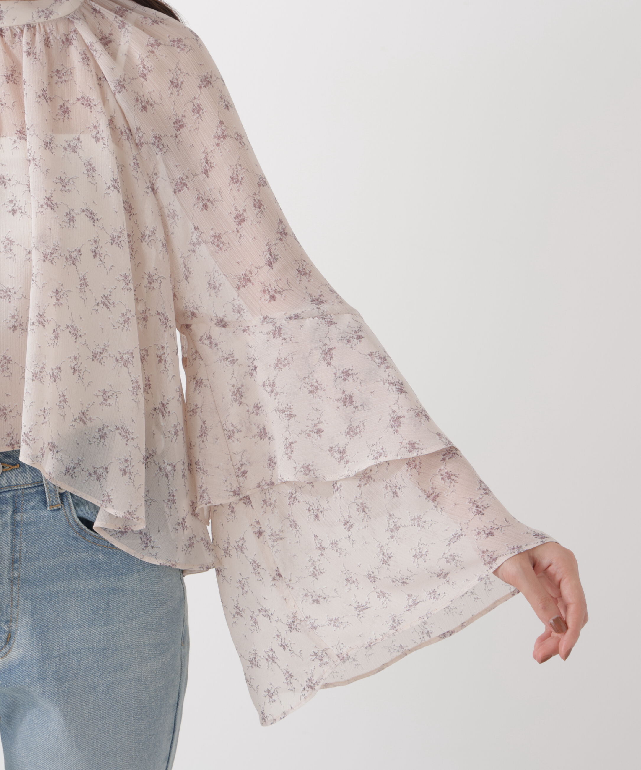 PROPORTION BODY DRESSING「〈a/mie〉ジョーゼットボリュームブラウス　26SS」|シャツ・ブラウス|