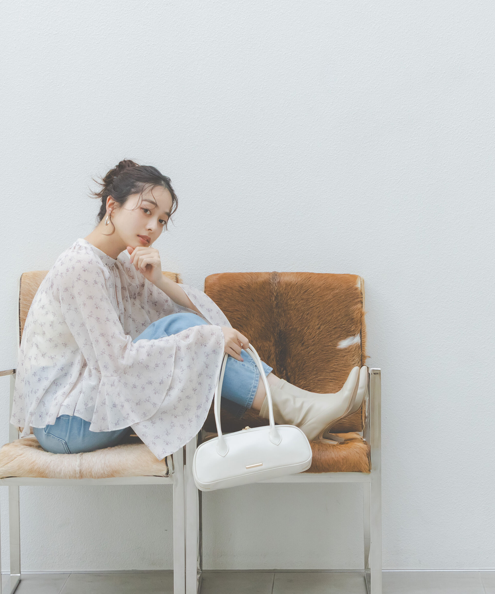 PROPORTION BODY DRESSING「〈a/mie〉ジョーゼットボリュームブラウス　26SS」|シャツ・ブラウス|