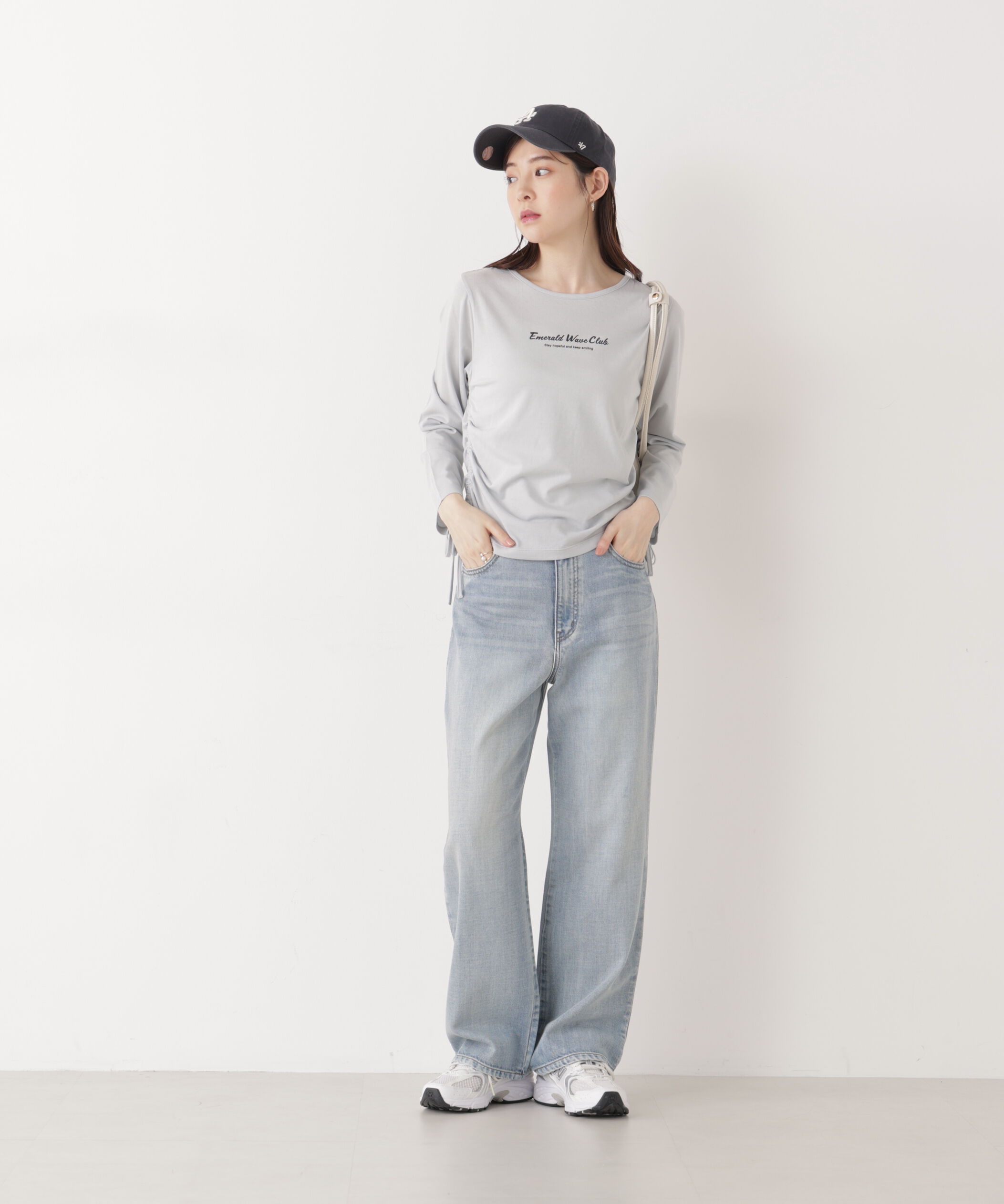PROPORTION BODY DRESSING「〈a/mie〉ドロストシアートップス　　26SS」|Tシャツ・カットソー|