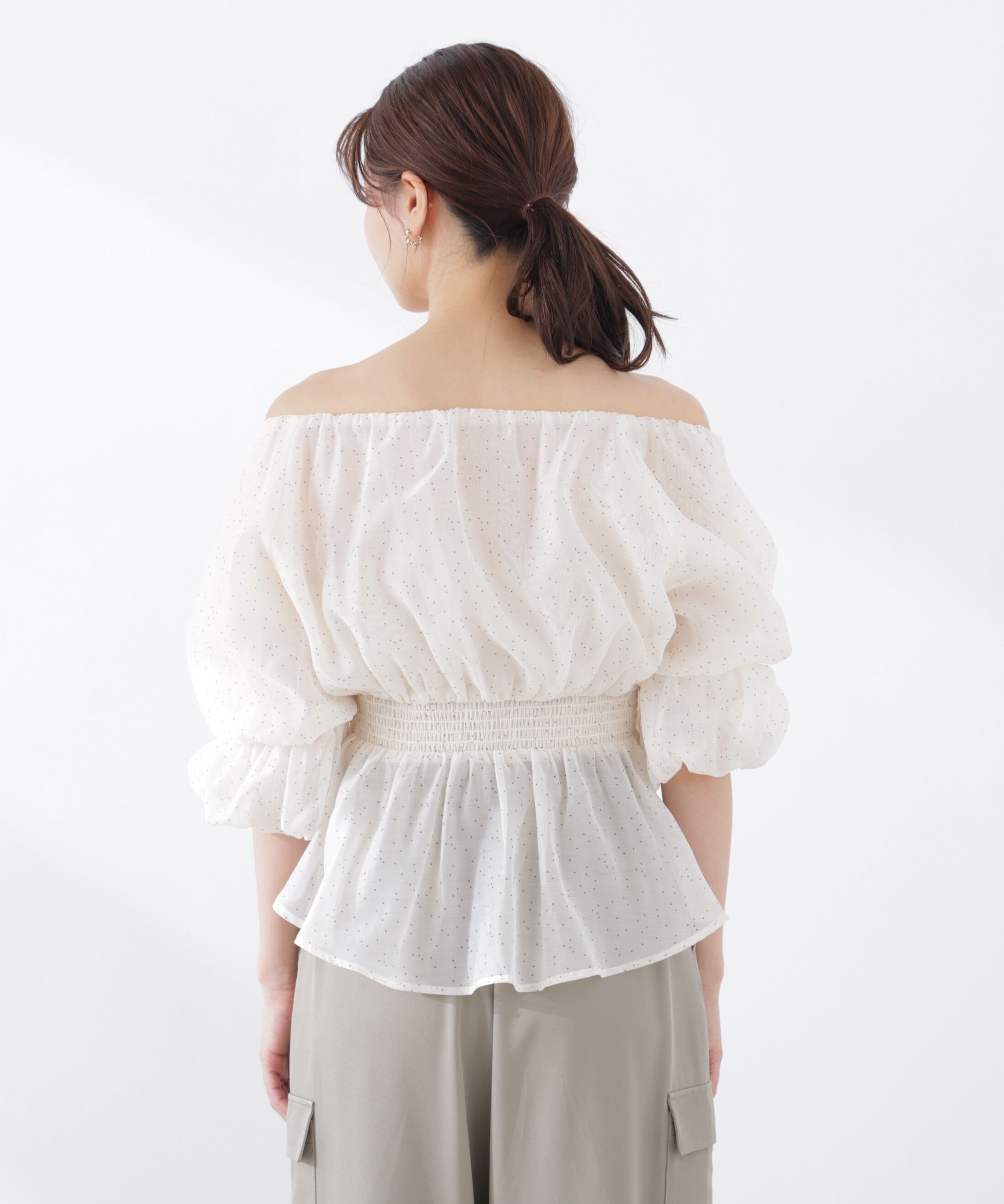 PROPORTION BODY DRESSING「2wayオフショルフィッシュテールブラウス　26SS」|シャツ・ブラウス|