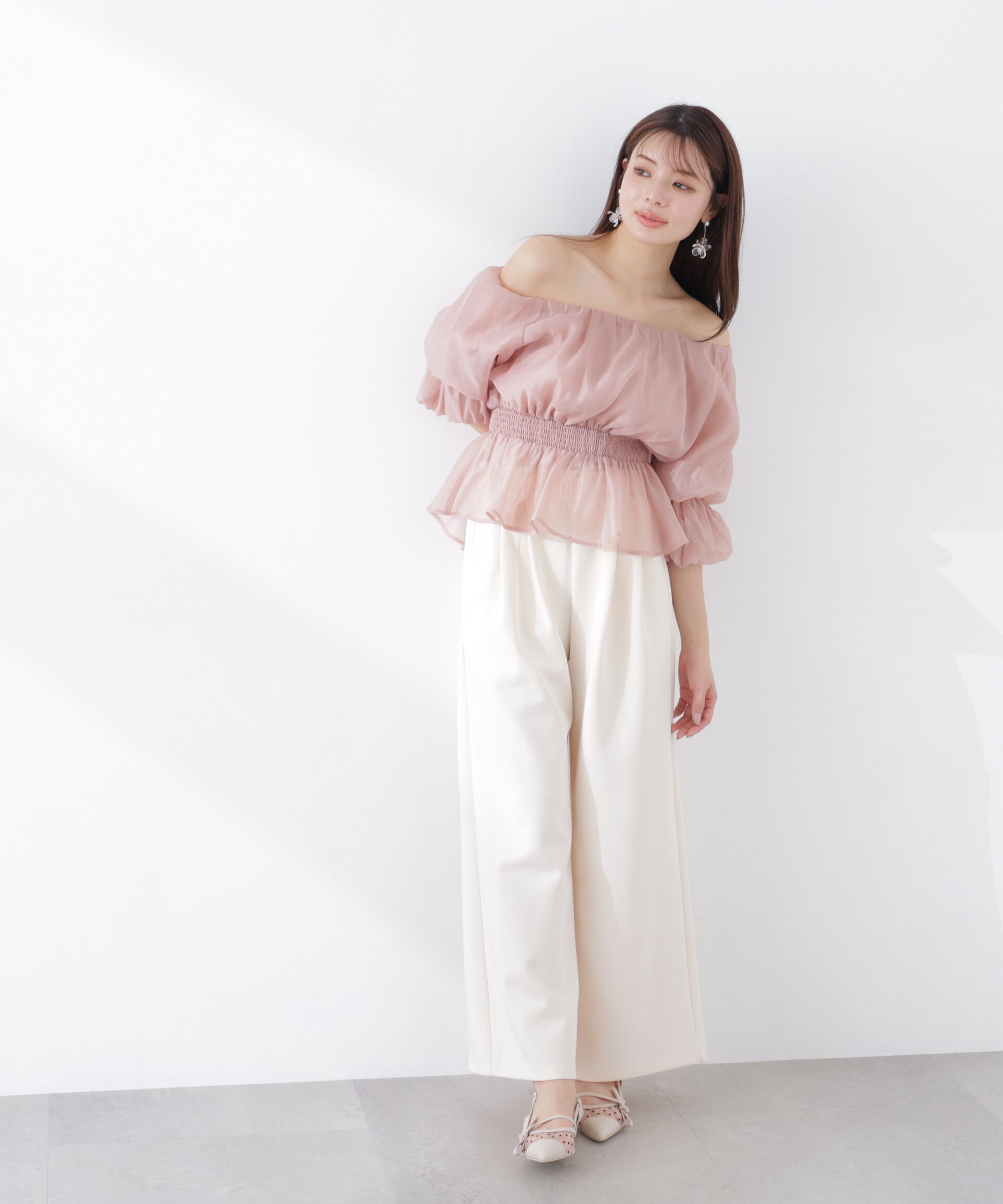 PROPORTION BODY DRESSING「2wayオフショルフィッシュテールブラウス　26SS」|シャツ・ブラウス|