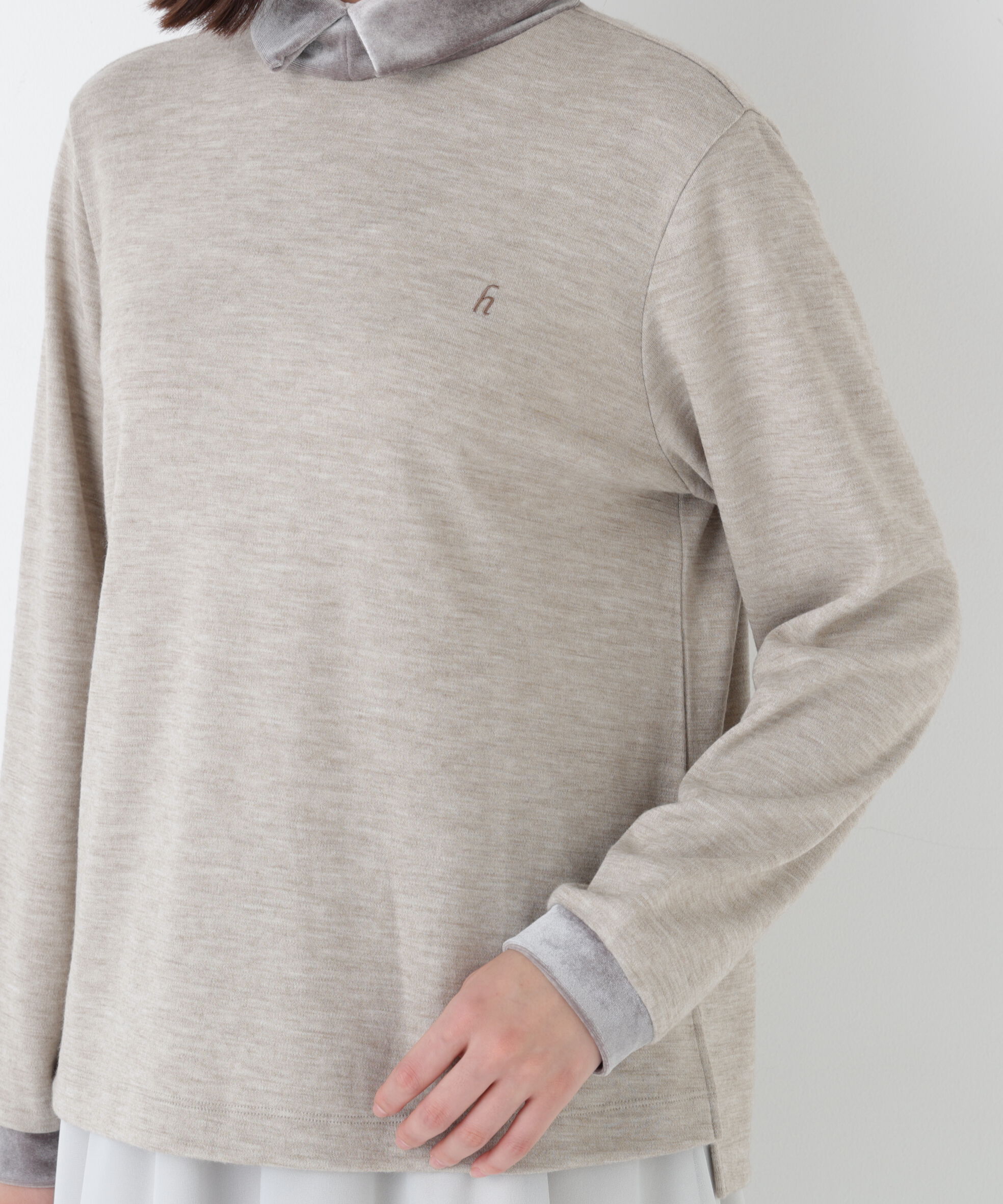  「◆ベロアドッキングプルオーバー」|Tシャツ・カットソー|