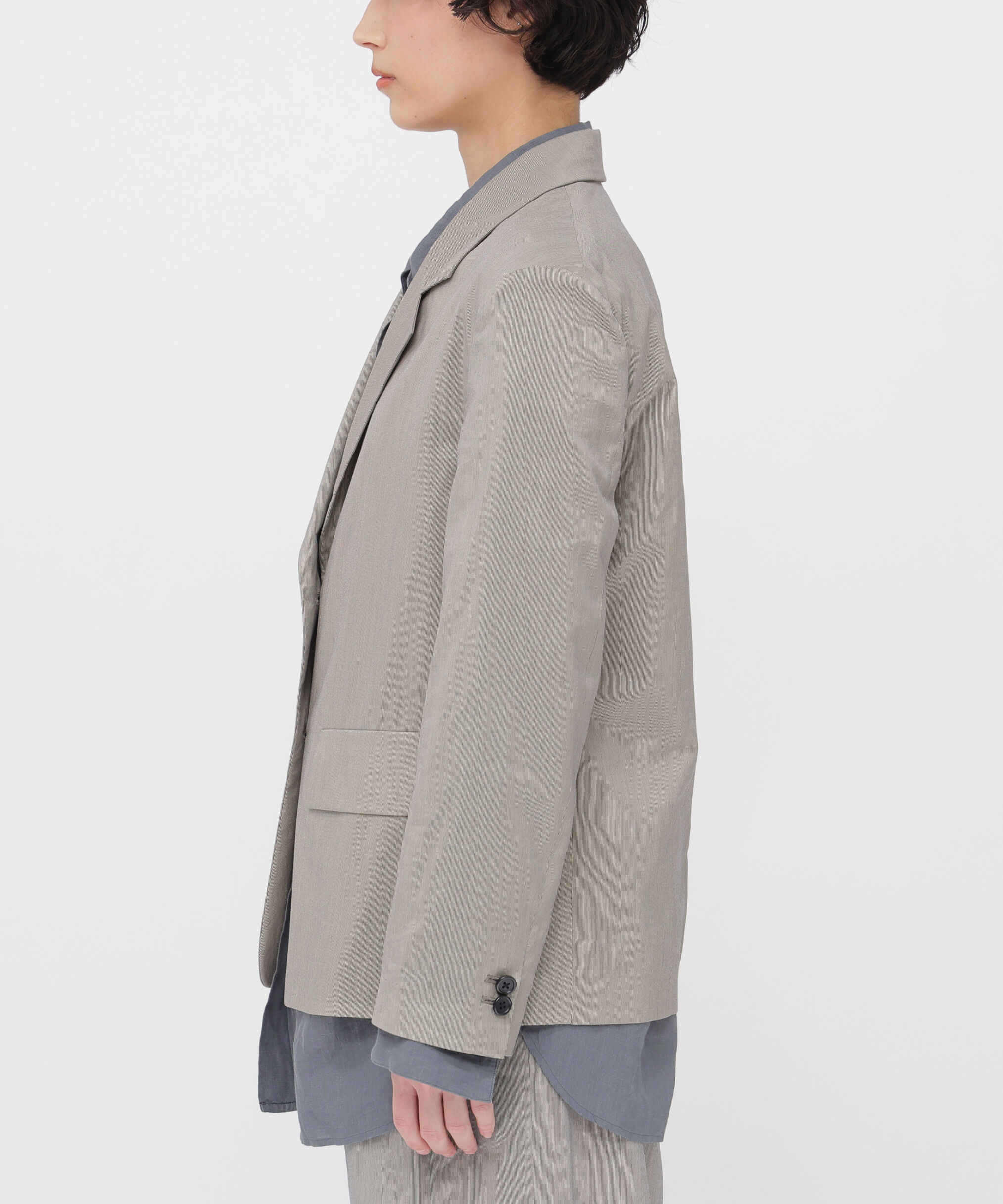  「FINE STRIPE COTTON SILK JACKET」|その他|