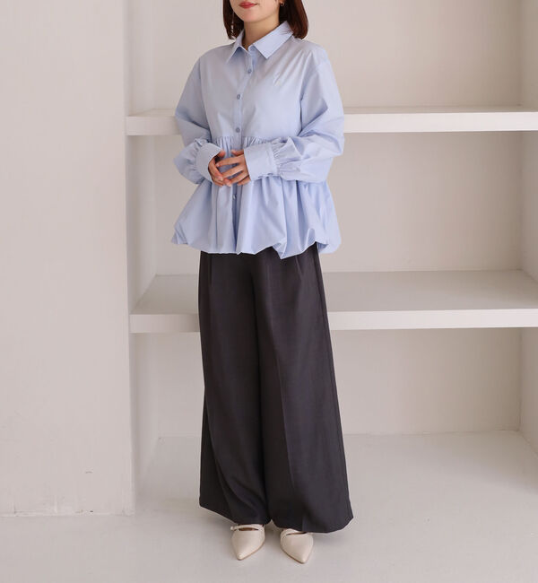 archives「【ＯＮかわ】バルーンペプラムシャツ」|シャツ・ブラウス|