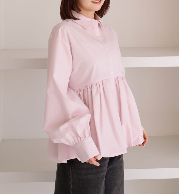 archives「【ＯＮかわ】バルーンペプラムシャツ」|シャツ・ブラウス|