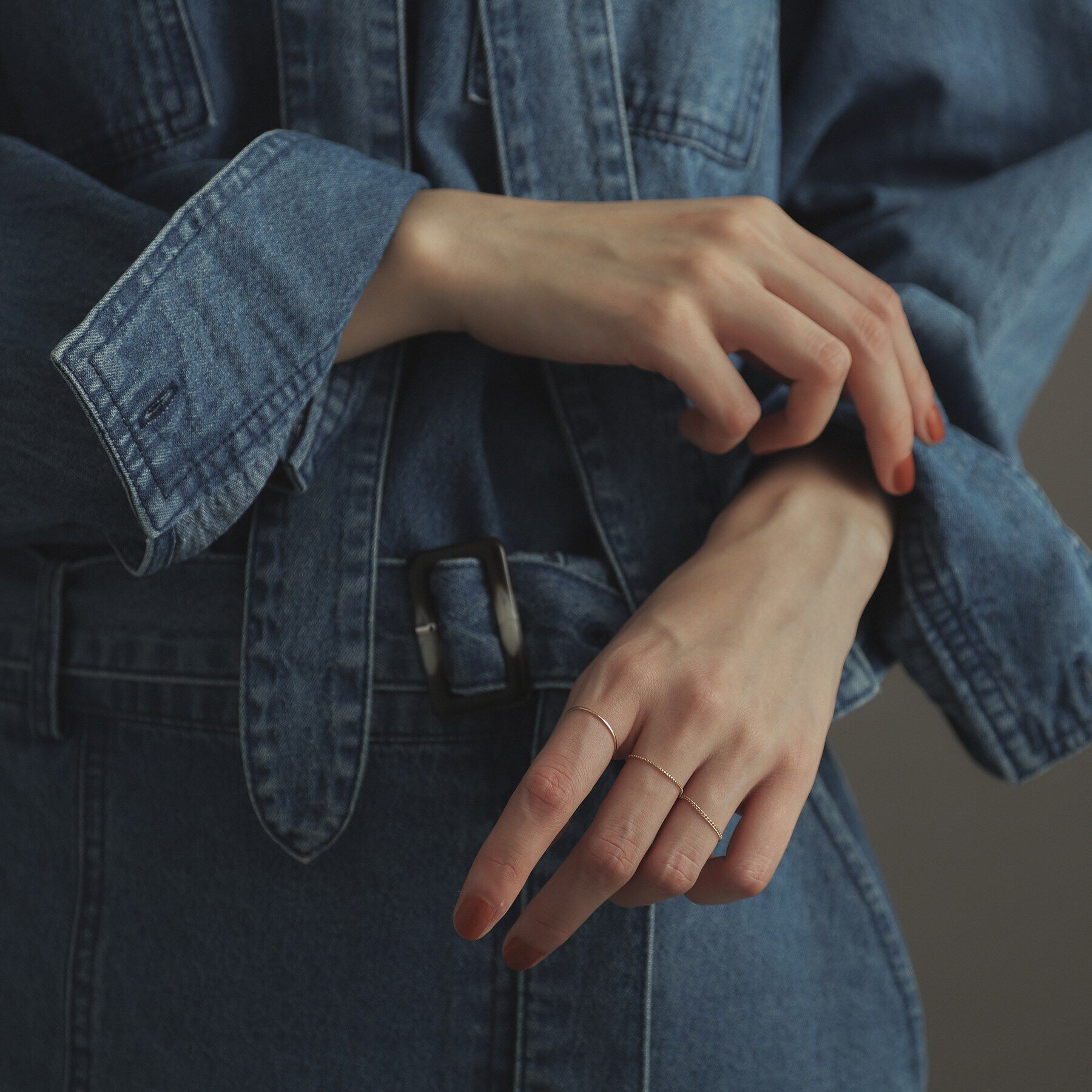 COCOSHNIK ONKITSCH「K10スキニーリング ベネチアン」|リング|