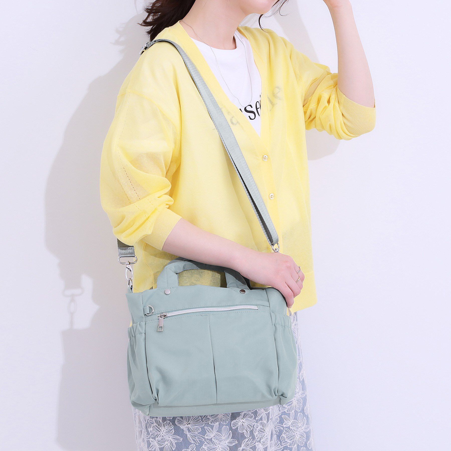 SHOO･LA･RUE「【撥水】フロントポケットトートバッグ」|トートバッグ|