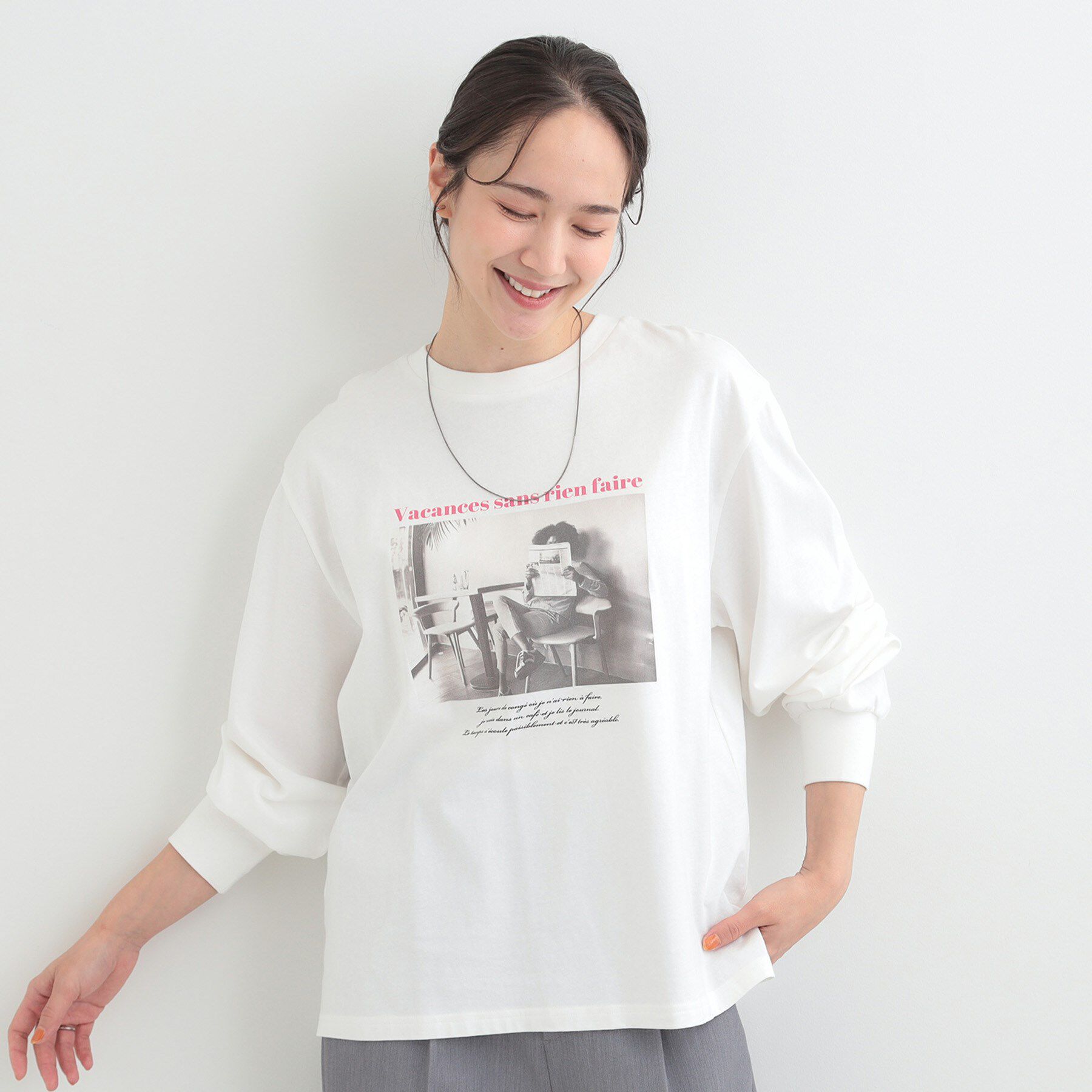 SHOO･LA･RUE「【綿100％/S-LL/プチプラ】選べる3柄 プリントアソートロンT」|Tシャツ・カットソー|