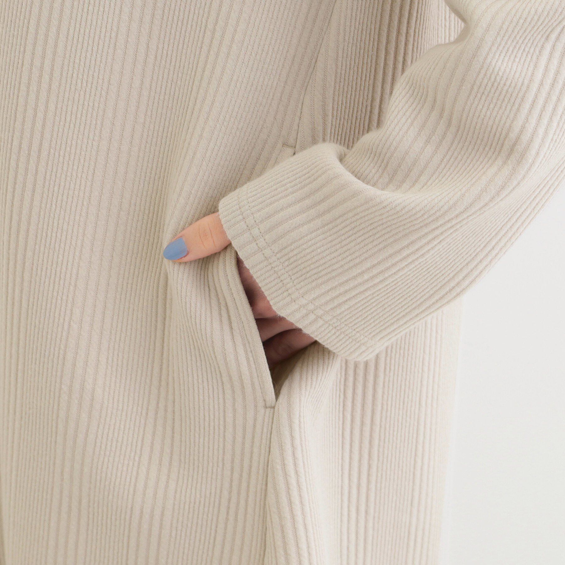 SHOO･LA･RUE「【洗濯機可/S-LL】体型をカバーしながらスマートに魅せる。ストライプジャカード コーディガン」|その他|