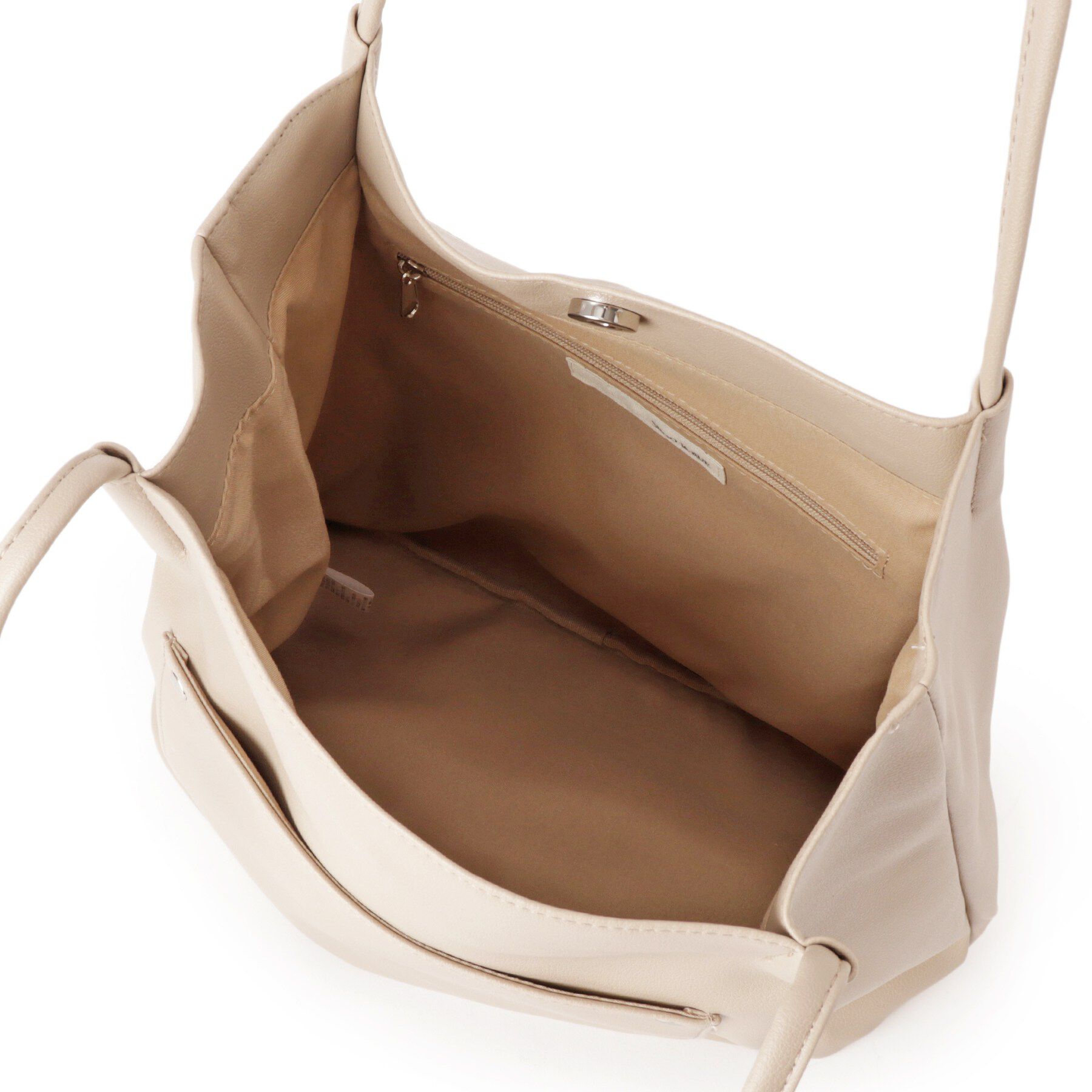 SHOO･LA･RUE「【A4/軽量】多ポケットでらくらく収納 つまみハンドルトートバッグ」|トートバッグ|