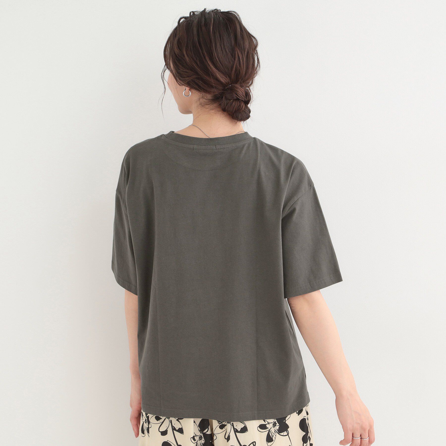 SHOO･LA･RUE「【綿100％/S-LL/プチプラ】 無地＆プリントアソート ベーシックTシャツ」|Tシャツ・カットソー|