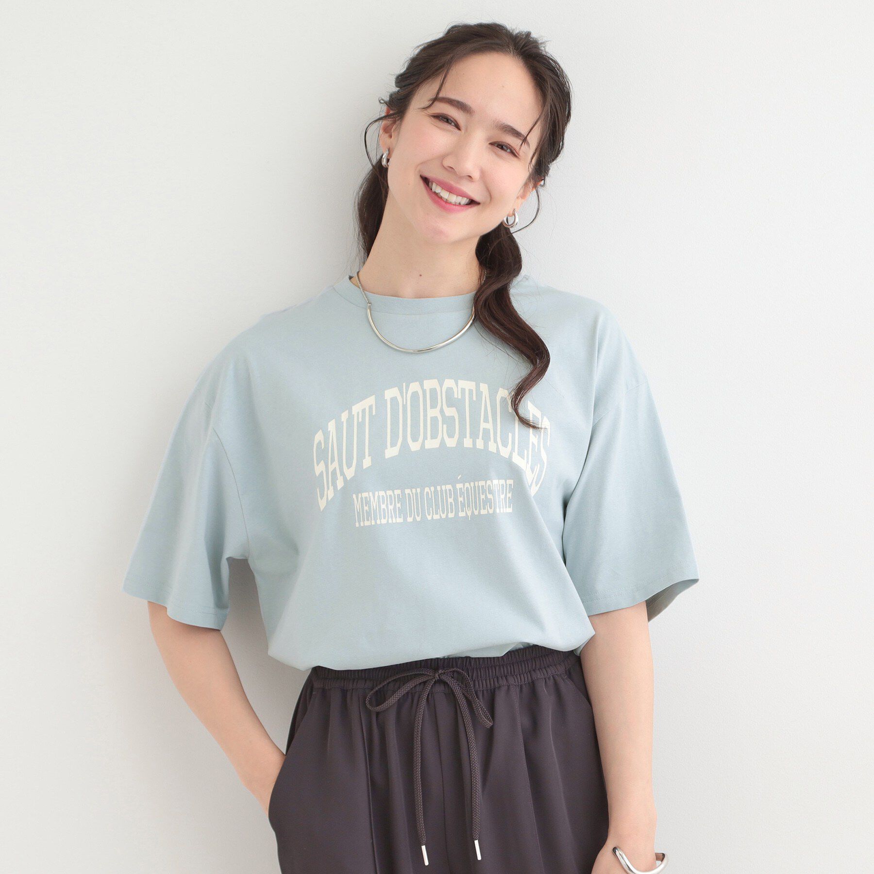 SHOO･LA･RUE「【綿100％/S-LL/プチプラ】 無地＆プリントアソート ベーシックTシャツ」|Tシャツ・カットソー|