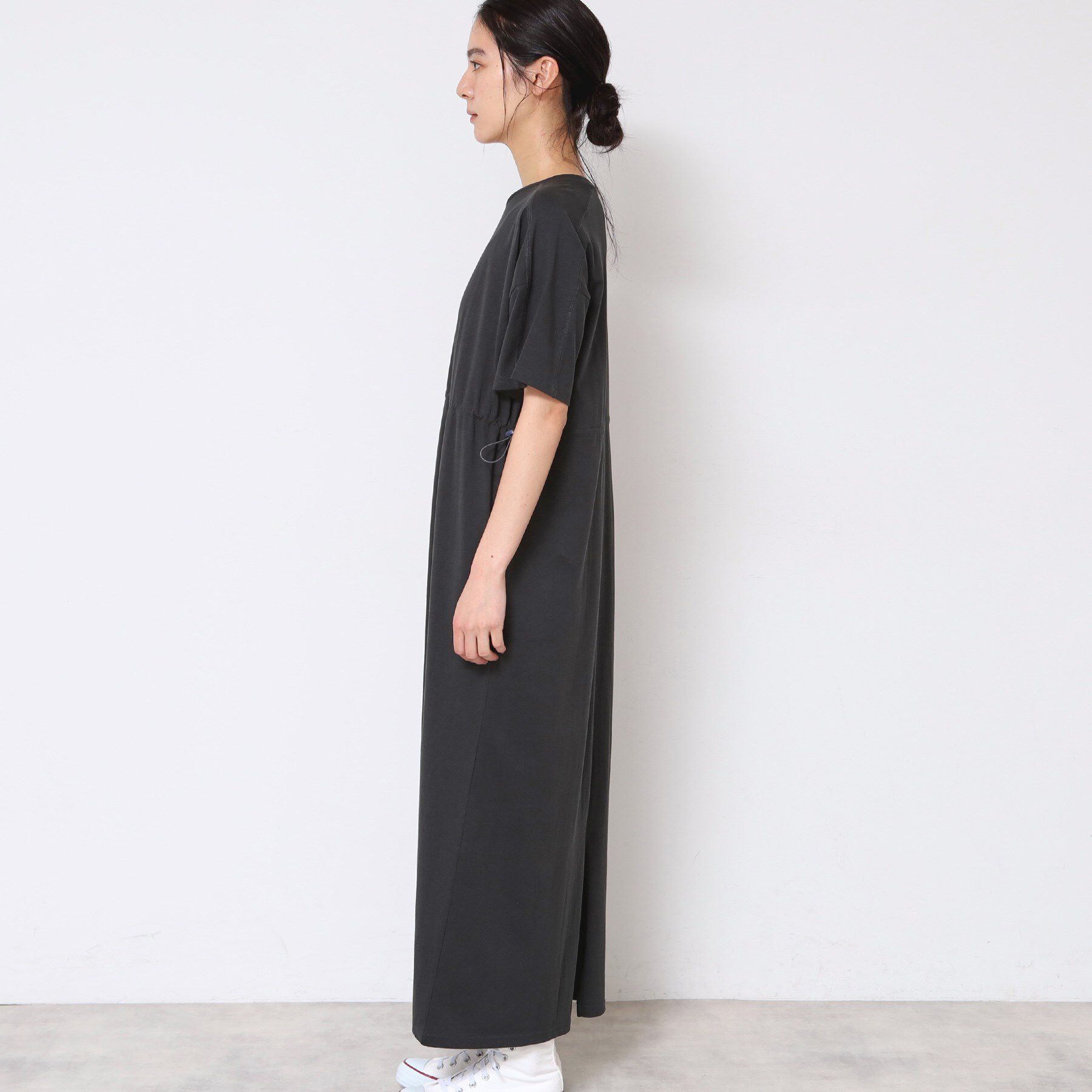 Dessin「【洗える】ドロスト付きジャージワンピース」|ワンピース|