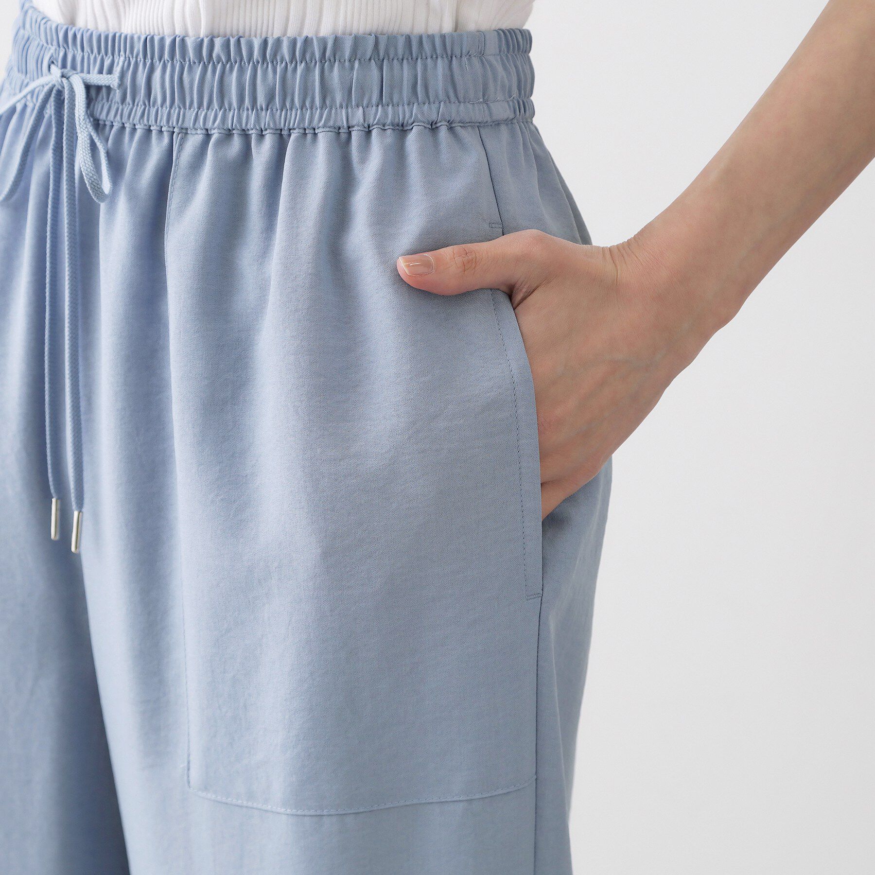 Dessin「【接触冷感/ウエストゴム/洗える】イージーワイドパンツ」|その他|