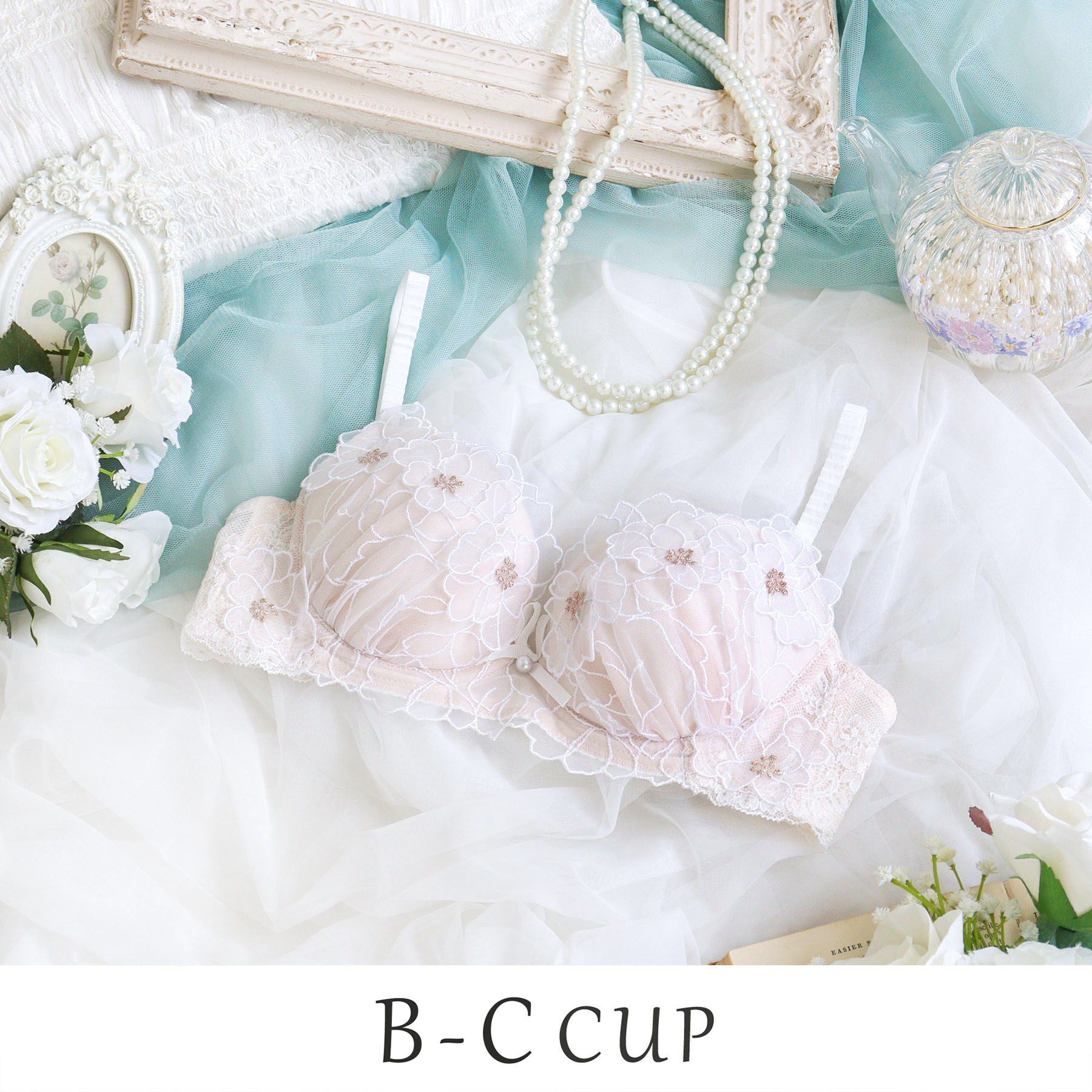 Risa Magli「スティーナ ブラジャー （B-C） ＜N Make Type＞」|インナー|ホワイト(001)