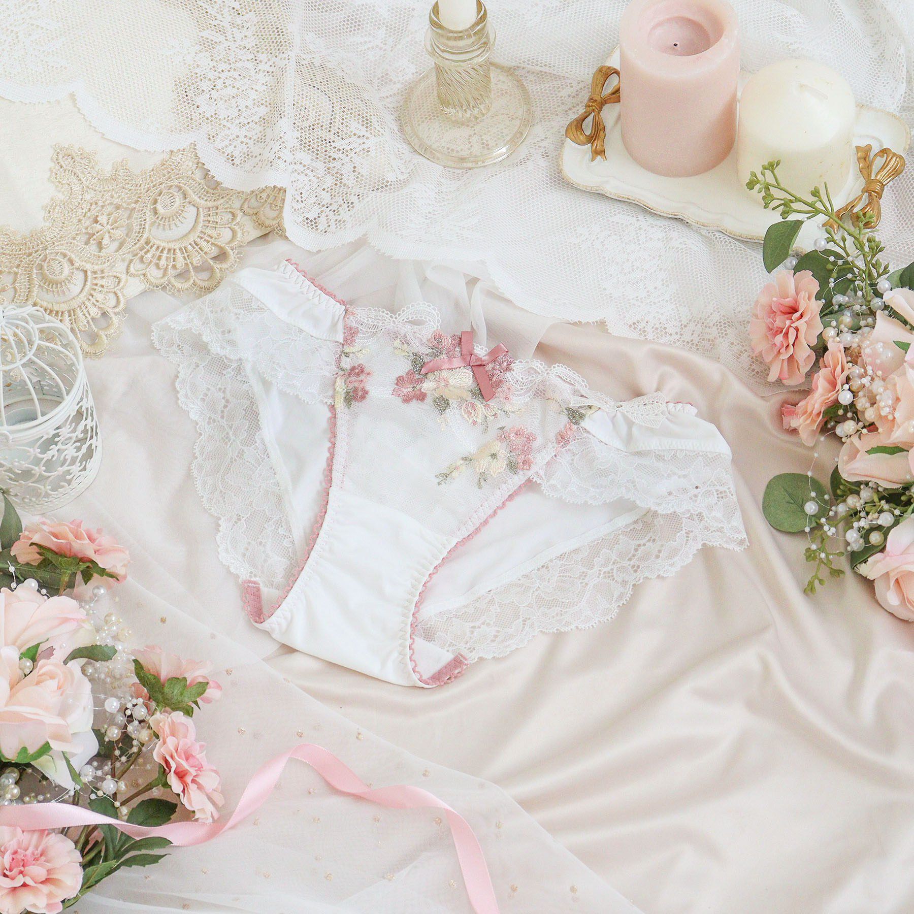 Risa Magli「ダニエラ ノーマルショーツ」|インナー|ホワイト(001)